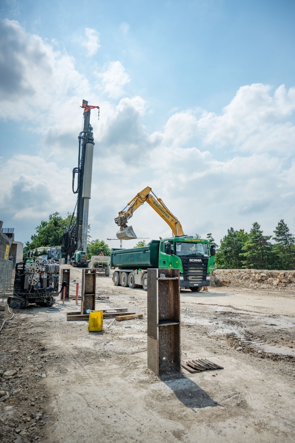 Baustelle beim Zolli Basel Erdbeergraben