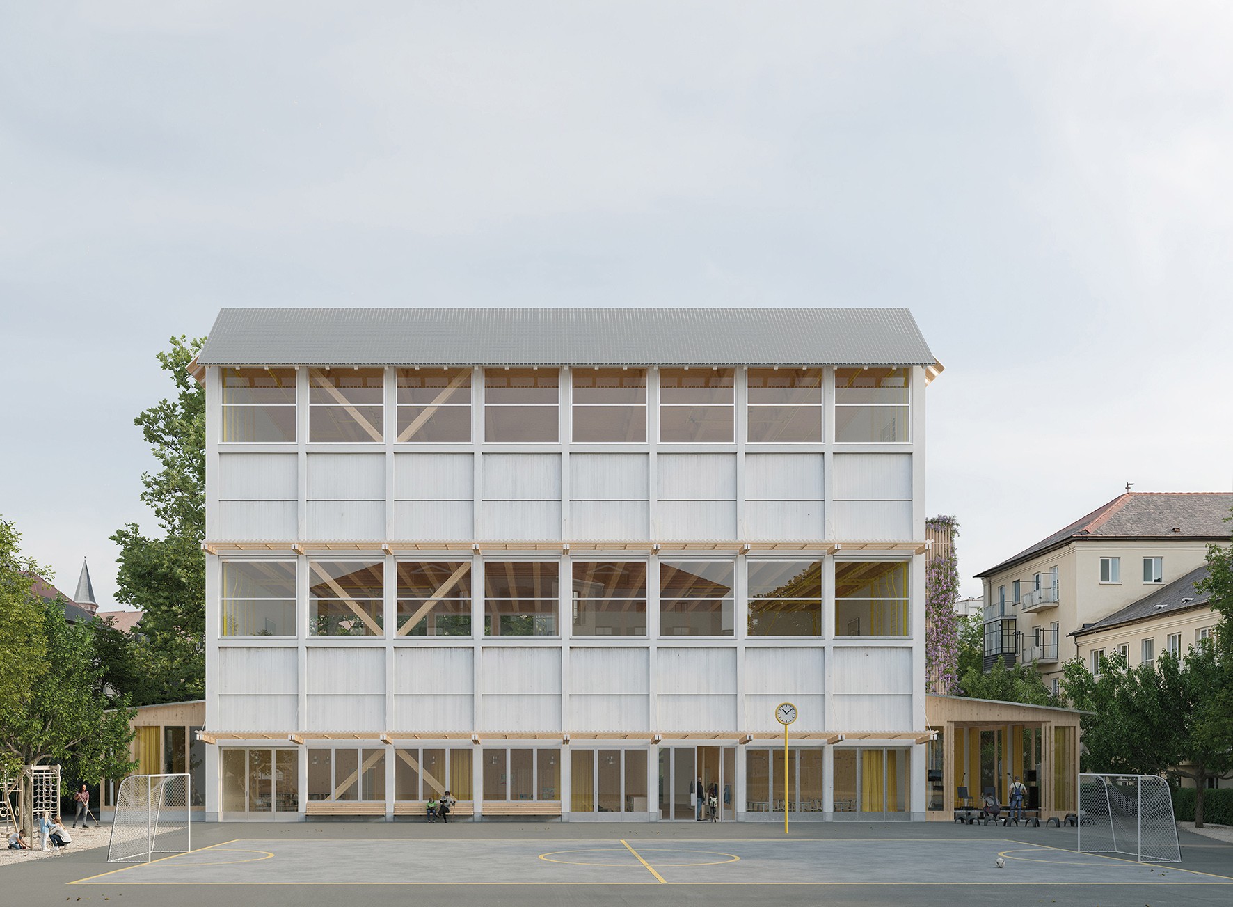 Siegerprojekt für Ersatzneubau der Sporthalle Seefeld in Zürich
