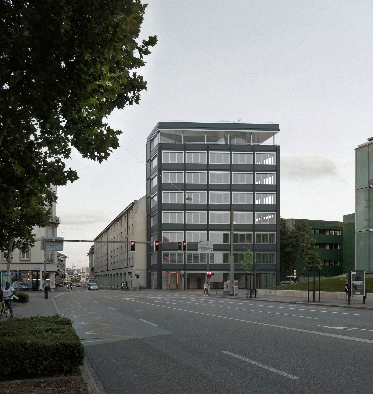 Visualisierung des neuen Forschungszentrums für das BRCCH in Basel