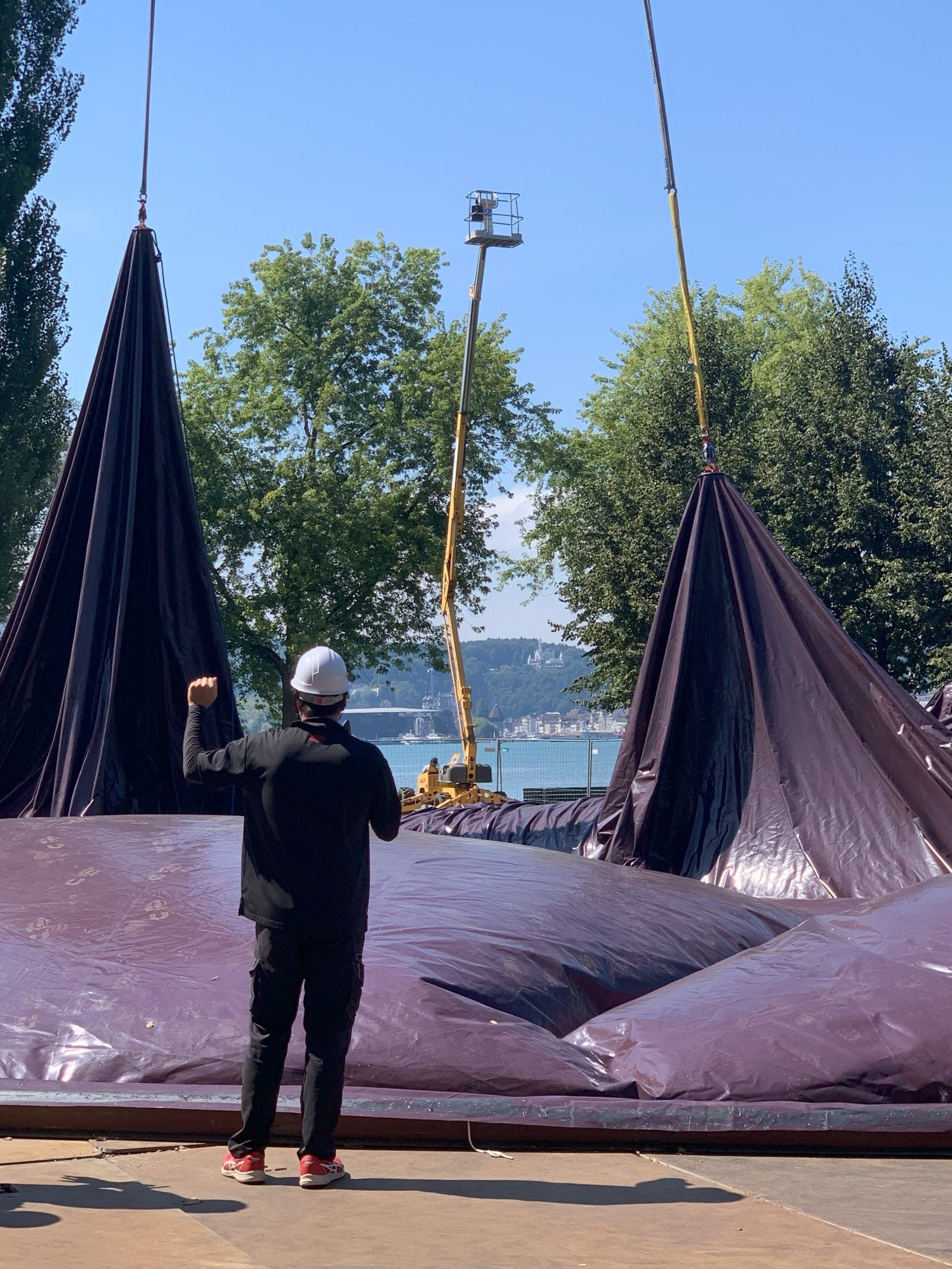 Aufbau Ark Nova im August 2025