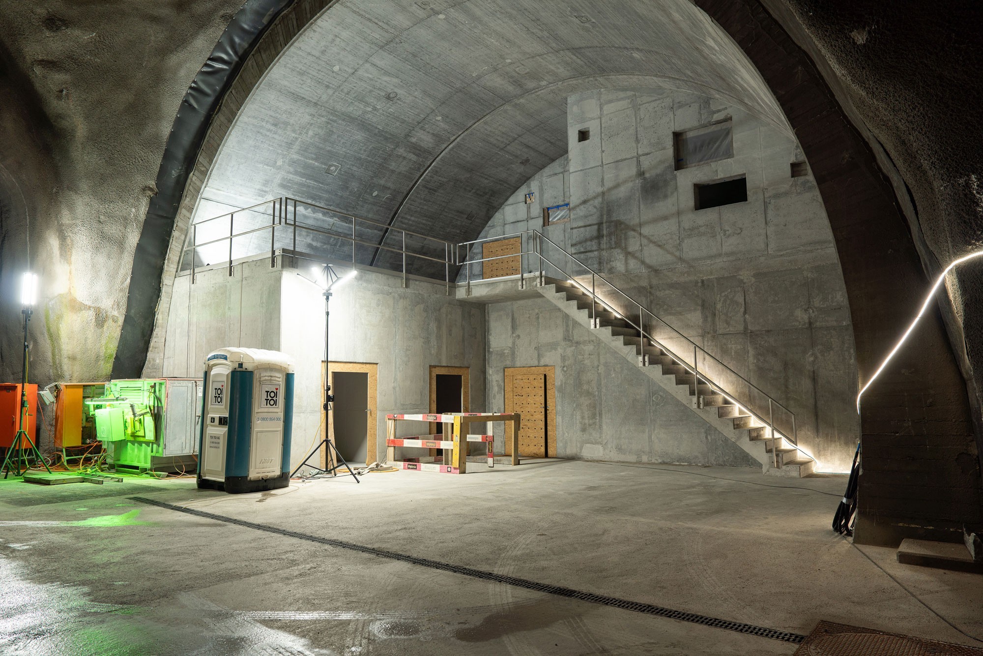 Blick in Richtung Querkaverne der Zentrale Tiefenwinkel