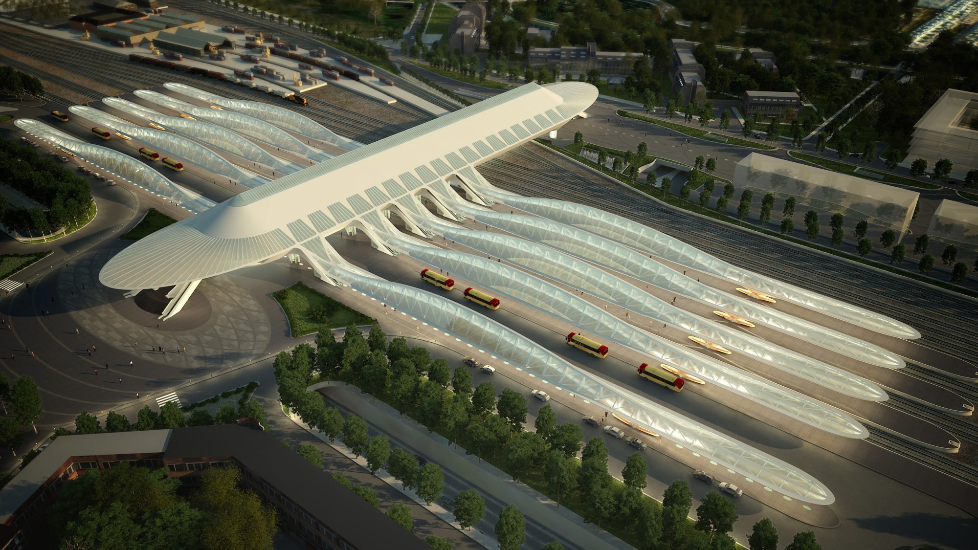 Mons_Eurogare_Mons_Vogelperspektive_Rendering