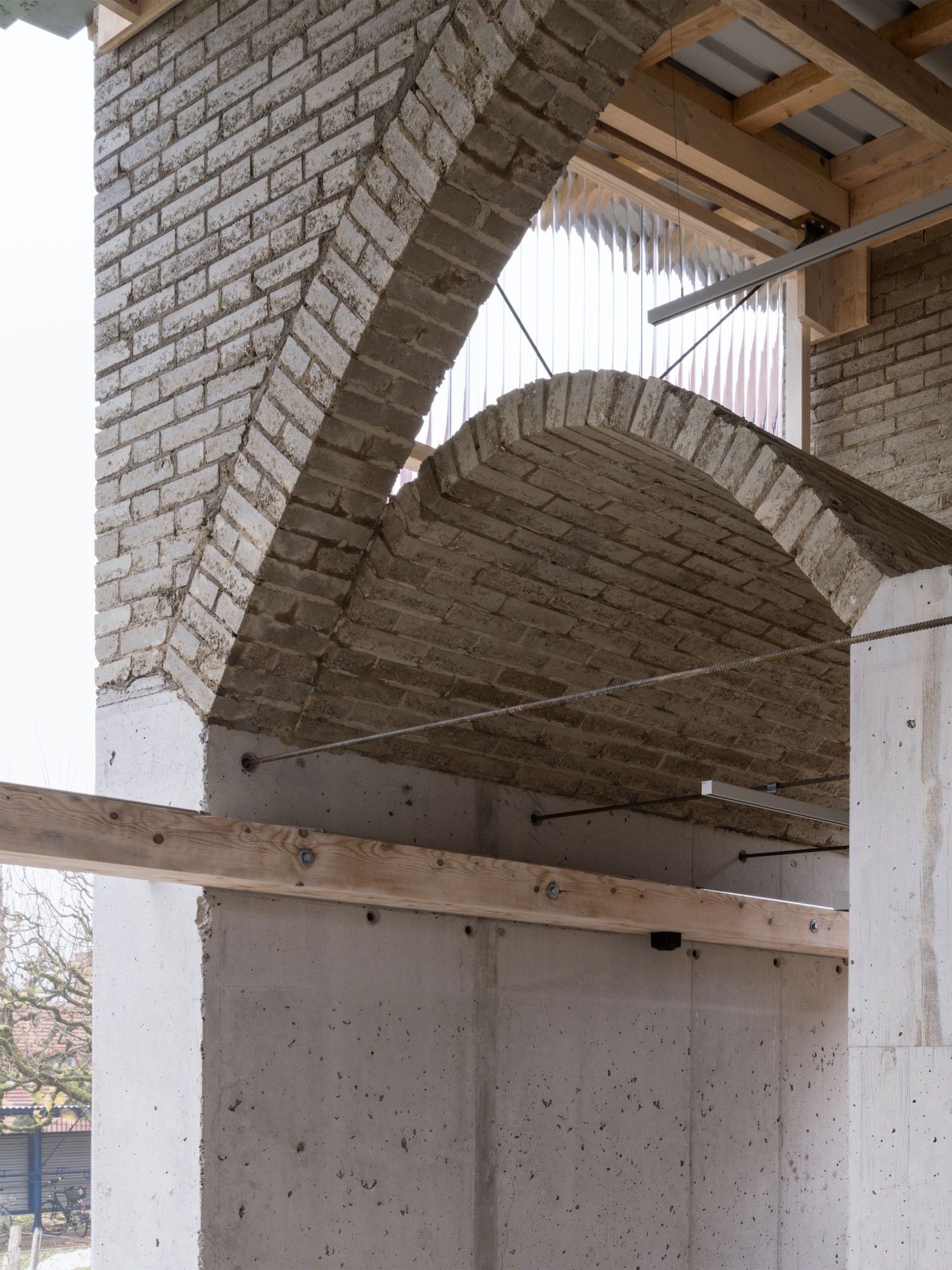 Detail vom Pavillon Manal auf HSLU-Campus in Horw