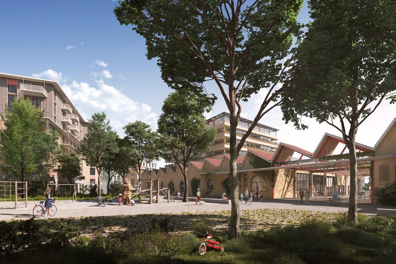 Visualisierung des Stadtteils Reussbühl West in Luzern