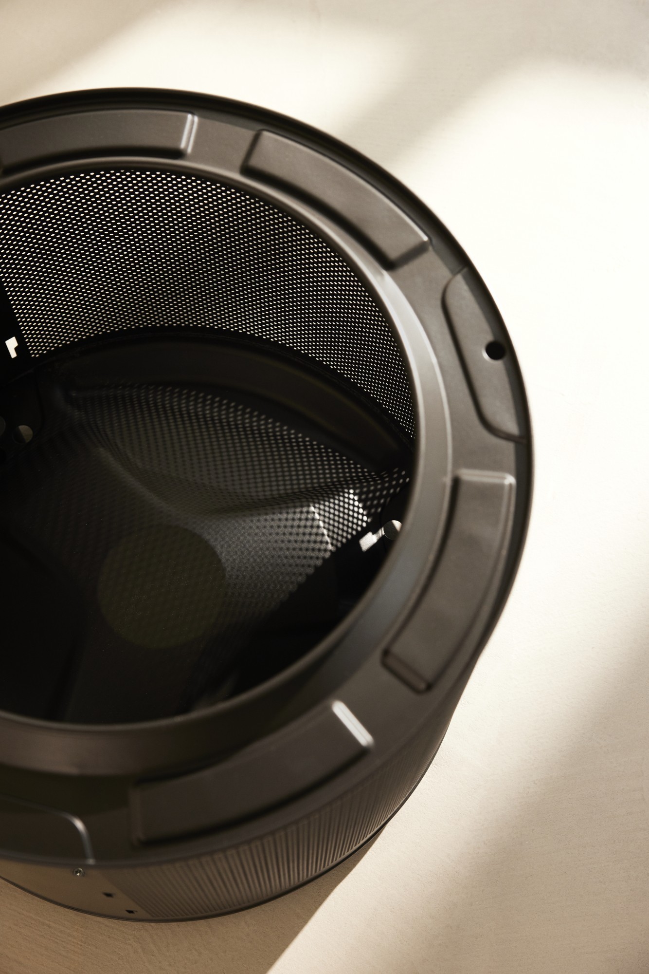 Das Innere von einem Hocker.