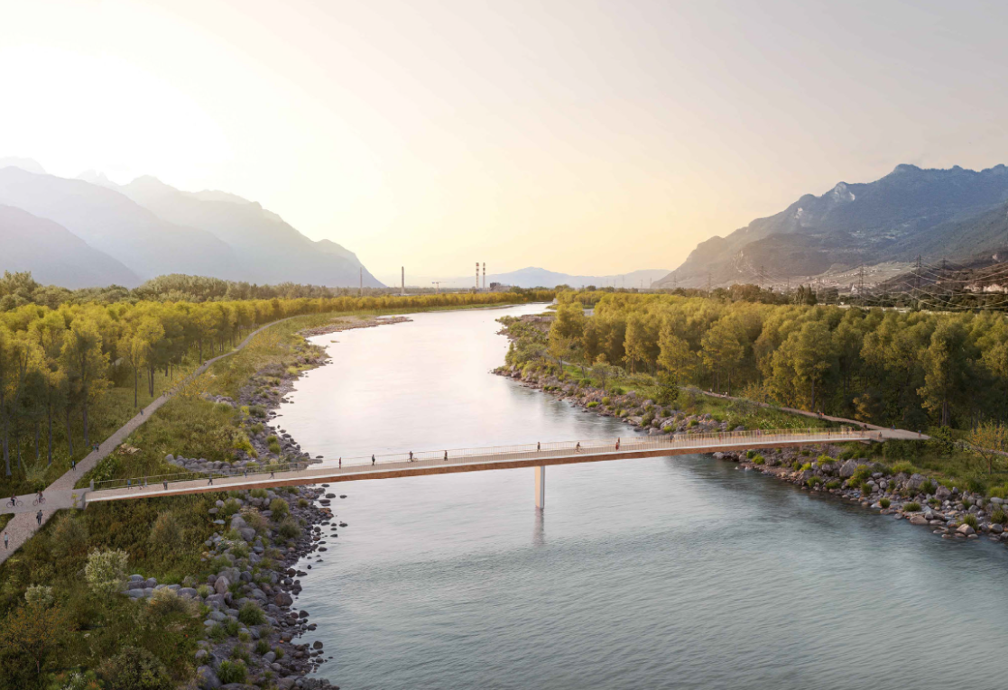 Brücke «Passerelle de la Gryonne»