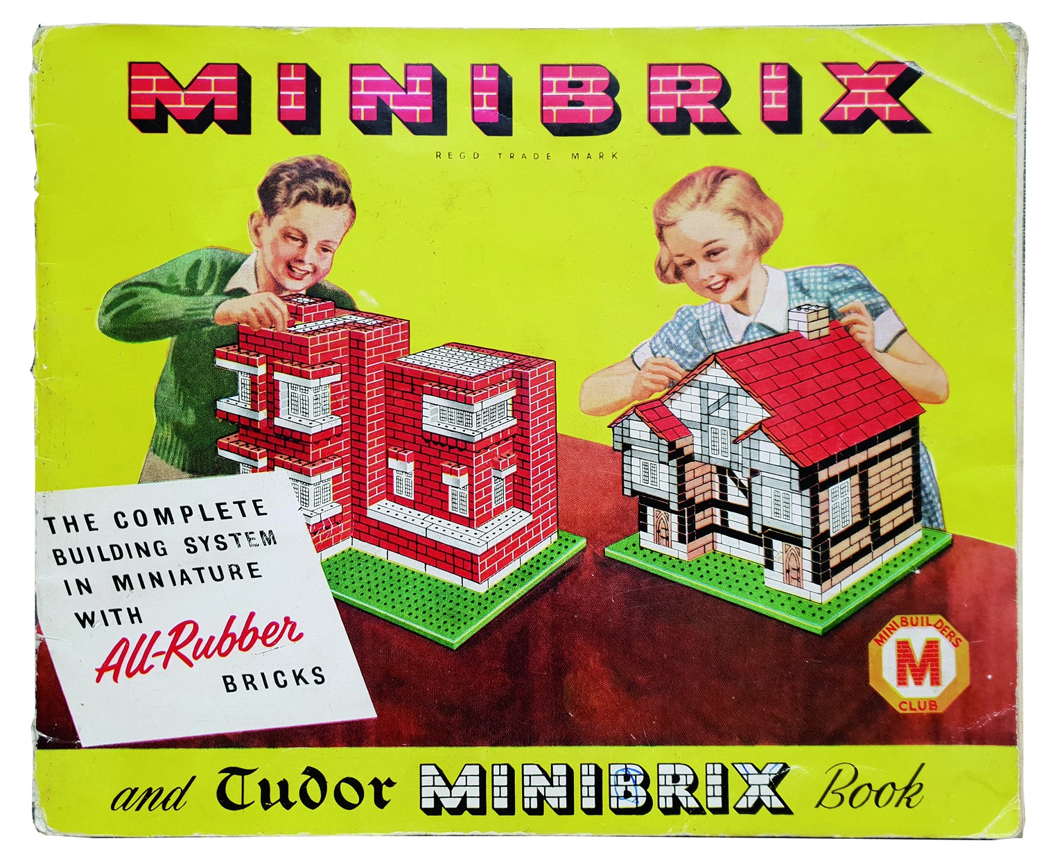 Minibrix Baukasten, Premo Rubber Co. Ltd, England, 1940er Jahre
