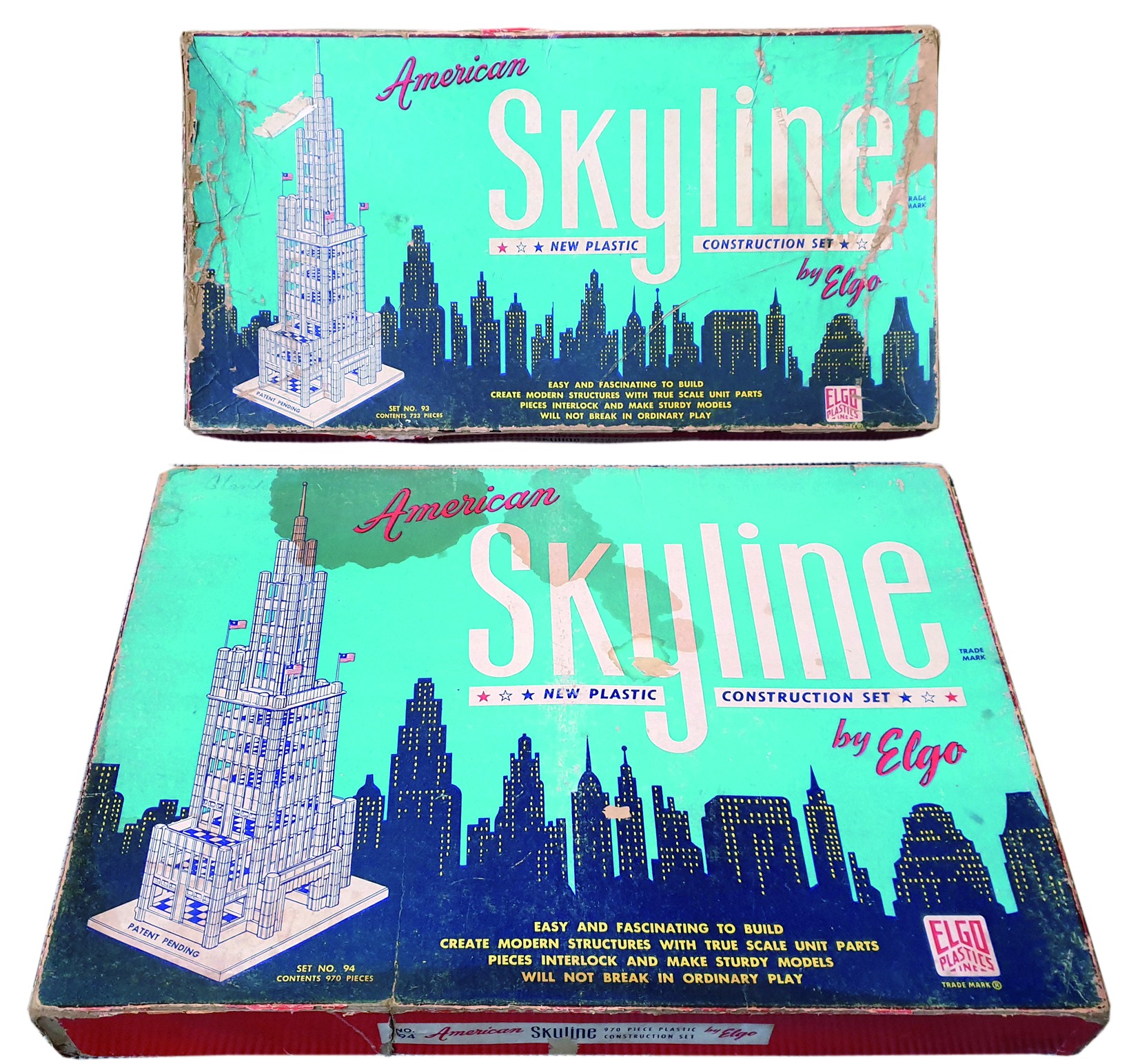 American Skyline Baukasten, Elgo Plastics Inc., USA, 1950er – 1960er