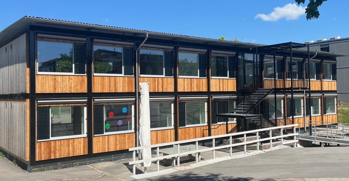 Betreuungspavillon der Schulanlage Herti in Zug