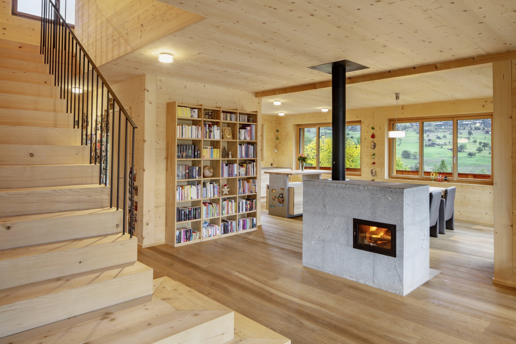 Das Innere von Daniel Albrechts Mondhaus