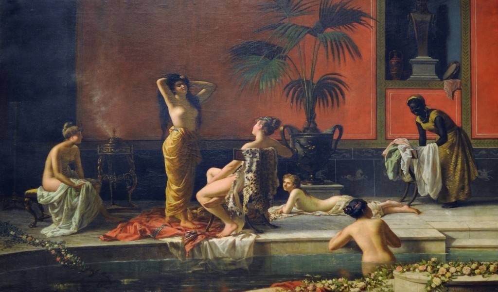 "Das pompeijanische Bad" von Niccolò Cecconi (1835-1901)