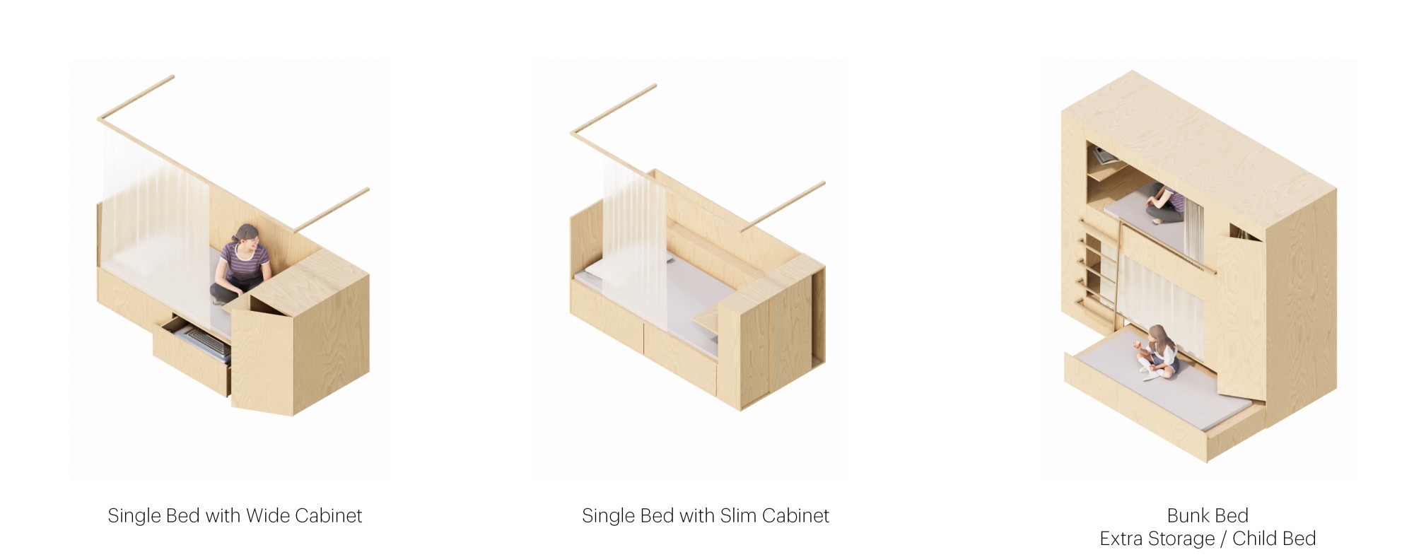 Gästehäuser, Schlafeinheit, Plum Village.