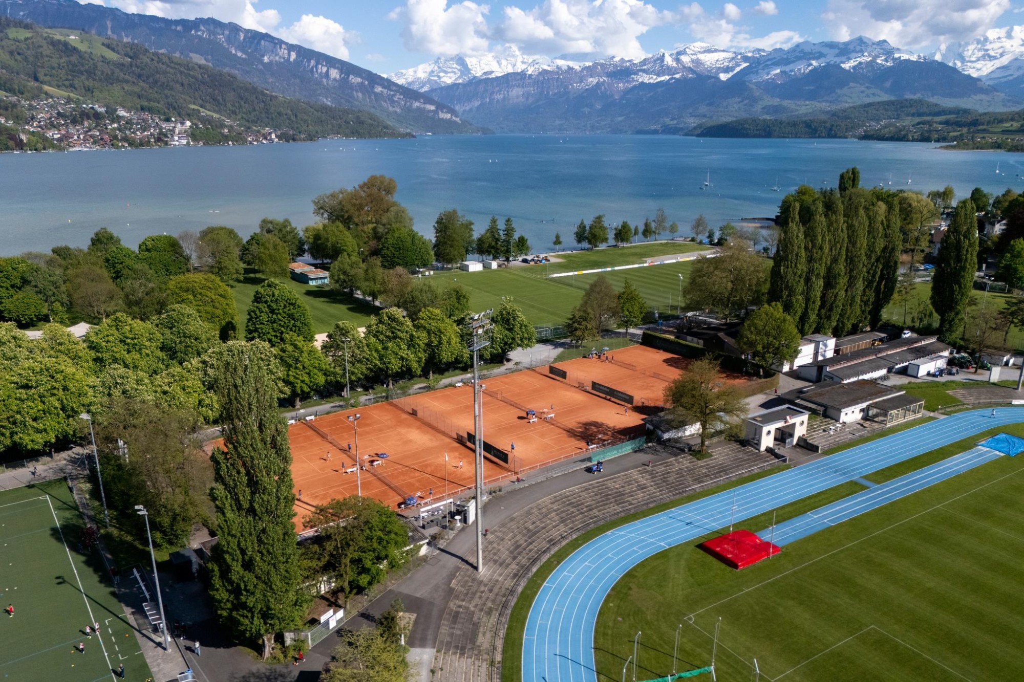 Tennisanlage auf Lachenareal in Thun