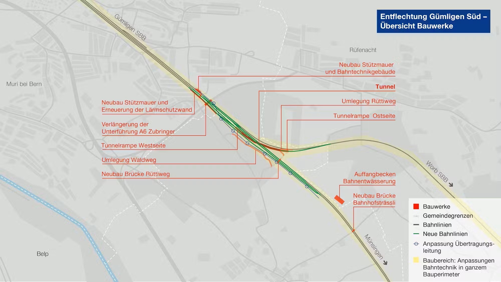 Bauwerkuebersicht-Entflechtung-Guemligen-Sued