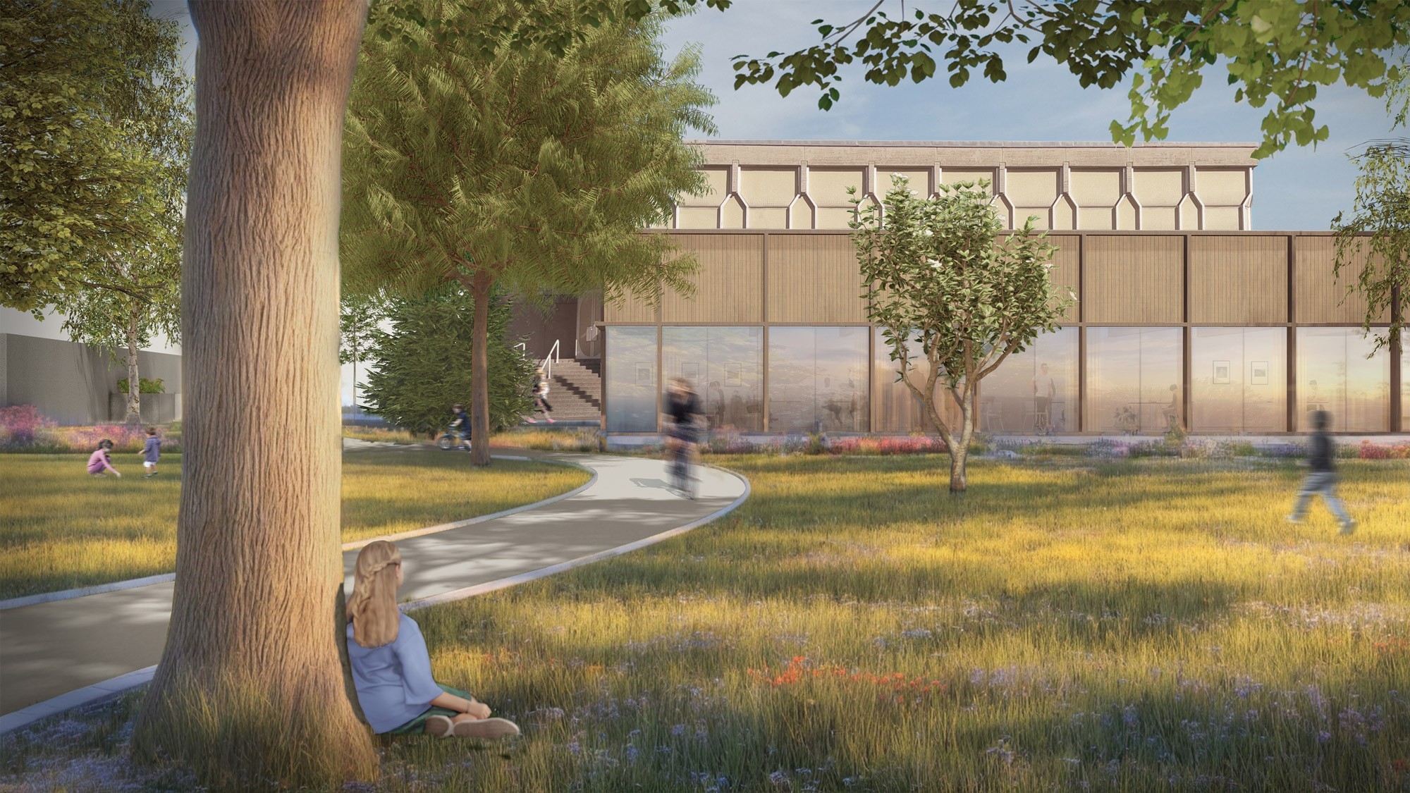 Visualisierung der Pfarrkirche Petrus Canisius in Innsbruck