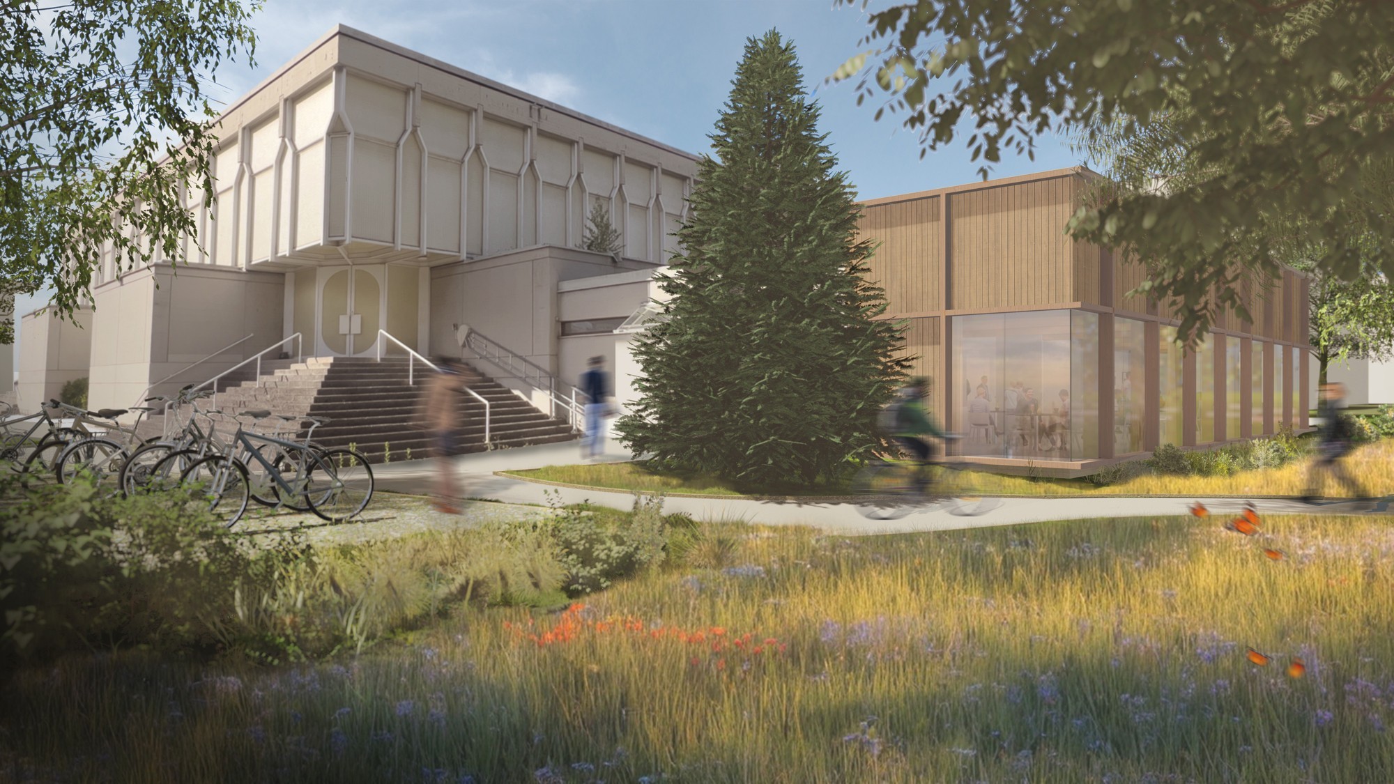 Visualisierung der Pfarrkirche Petrus Canisius in Innsbruck