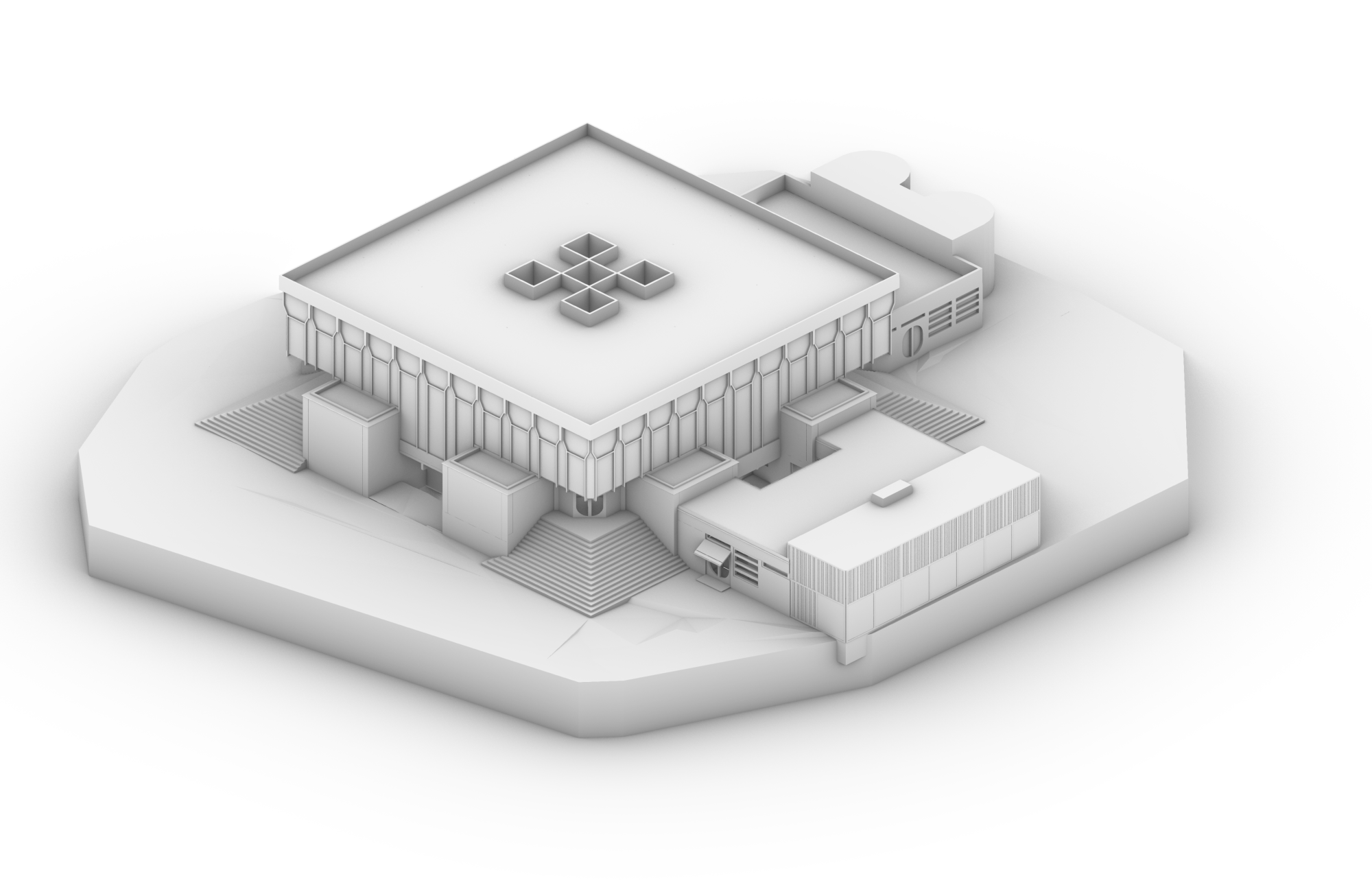 Modell der umgenutzten Pfarrkirche Petrus Canisius in Innsbruck