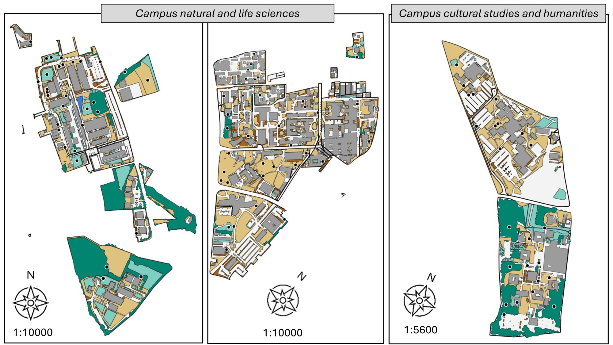 Kartierung der Bodengesundheit in den verschiedenen Campusbereichen der Justus-Liebig-Universität Giessen (JLU).