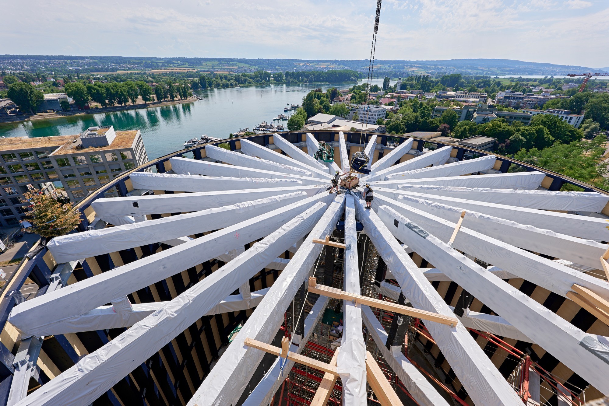 Das Asisi-Panorama in Konstanz im Bau.