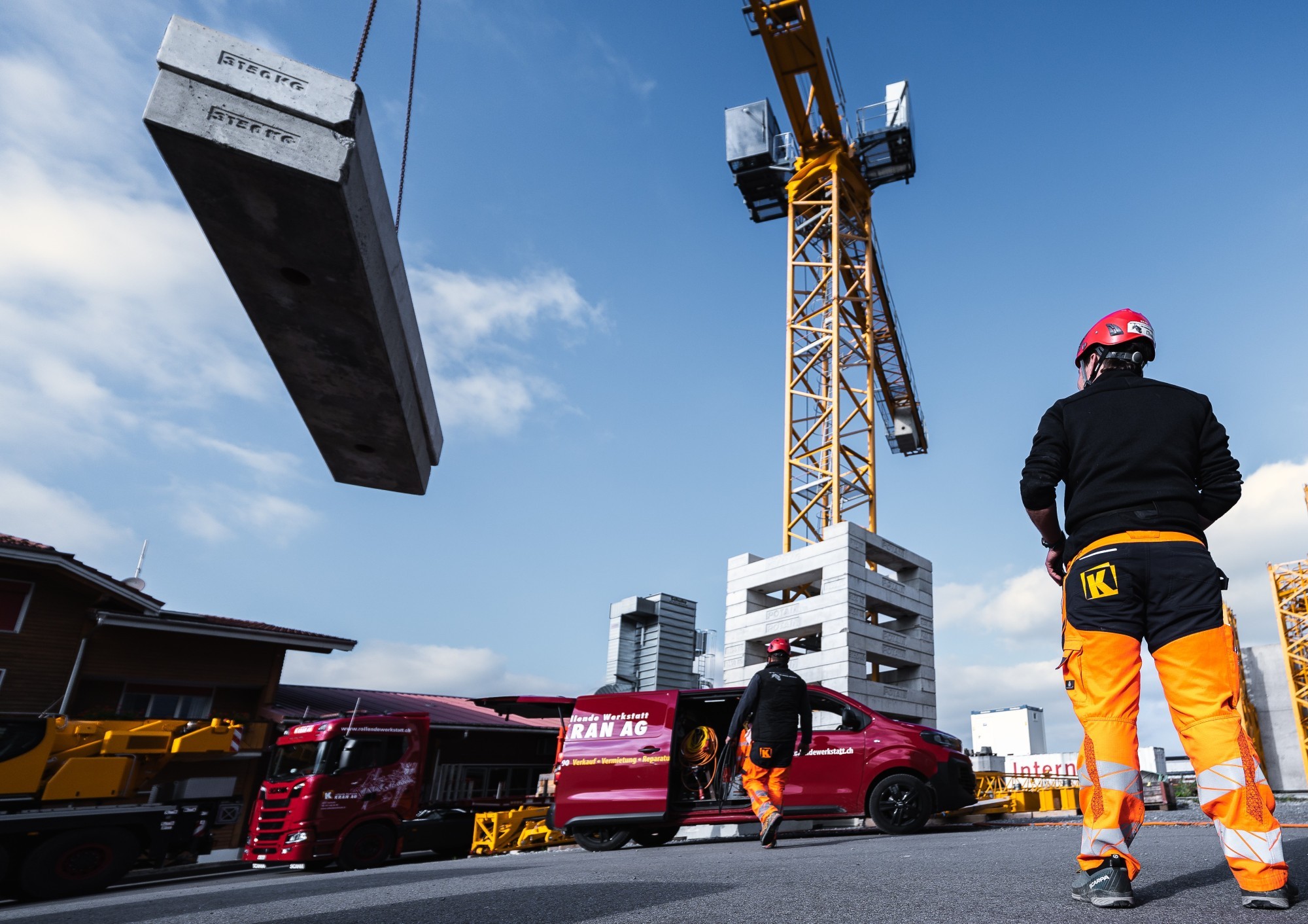 Energierückgewinnung bei Kranen - rollende Werkstatt Kran AG