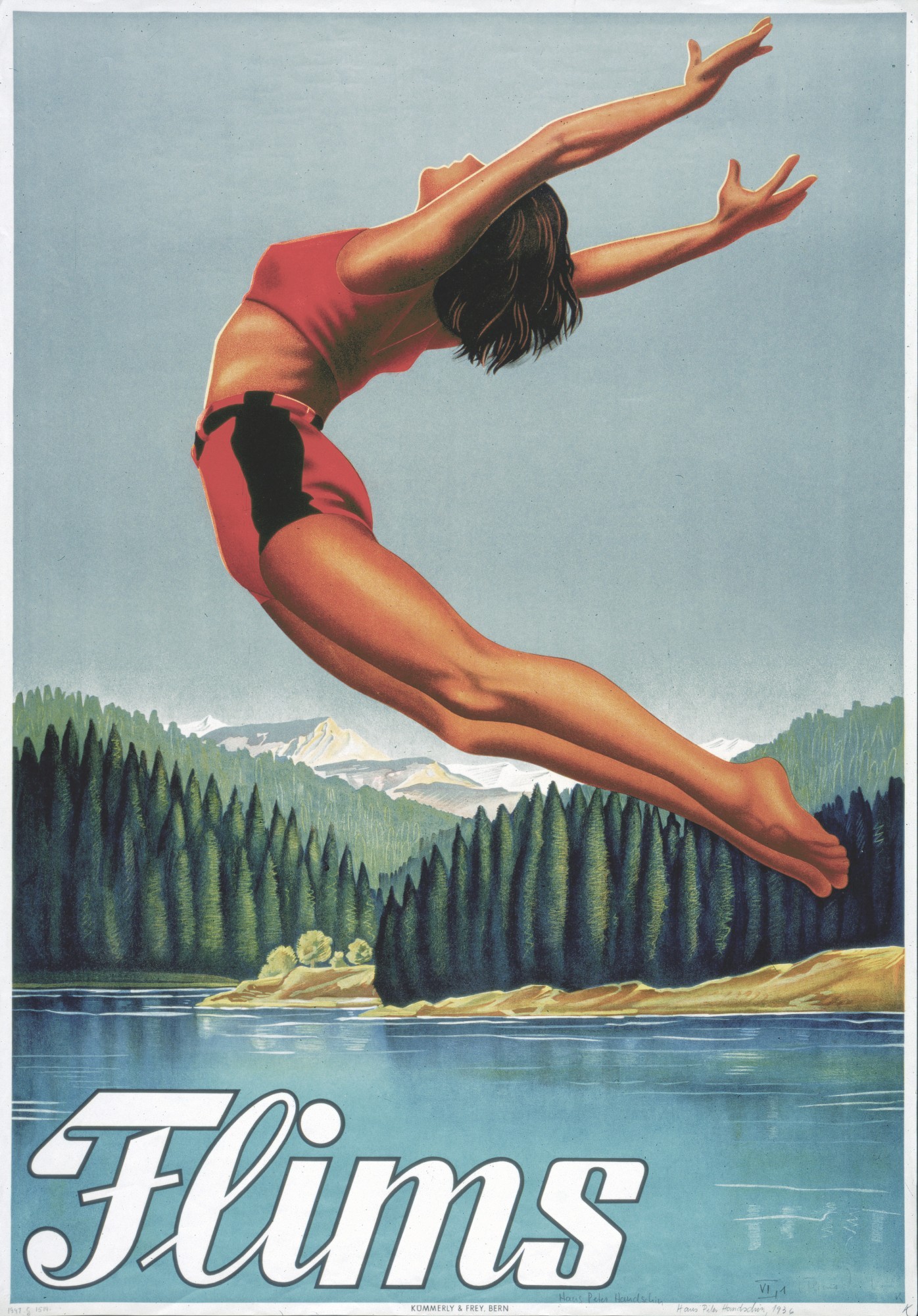 Werbeplakat für Flims