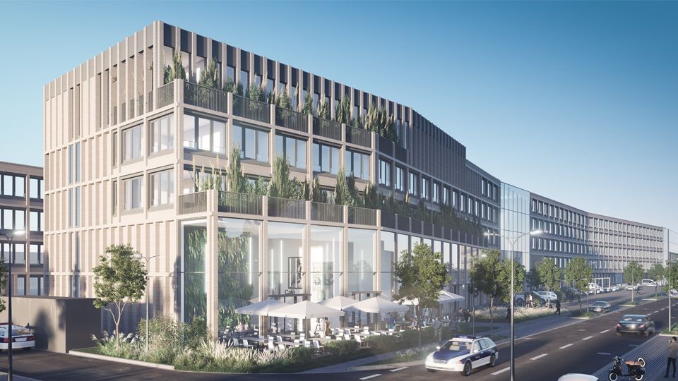 Visualisierung Neubau Polizeipräsidium Münster