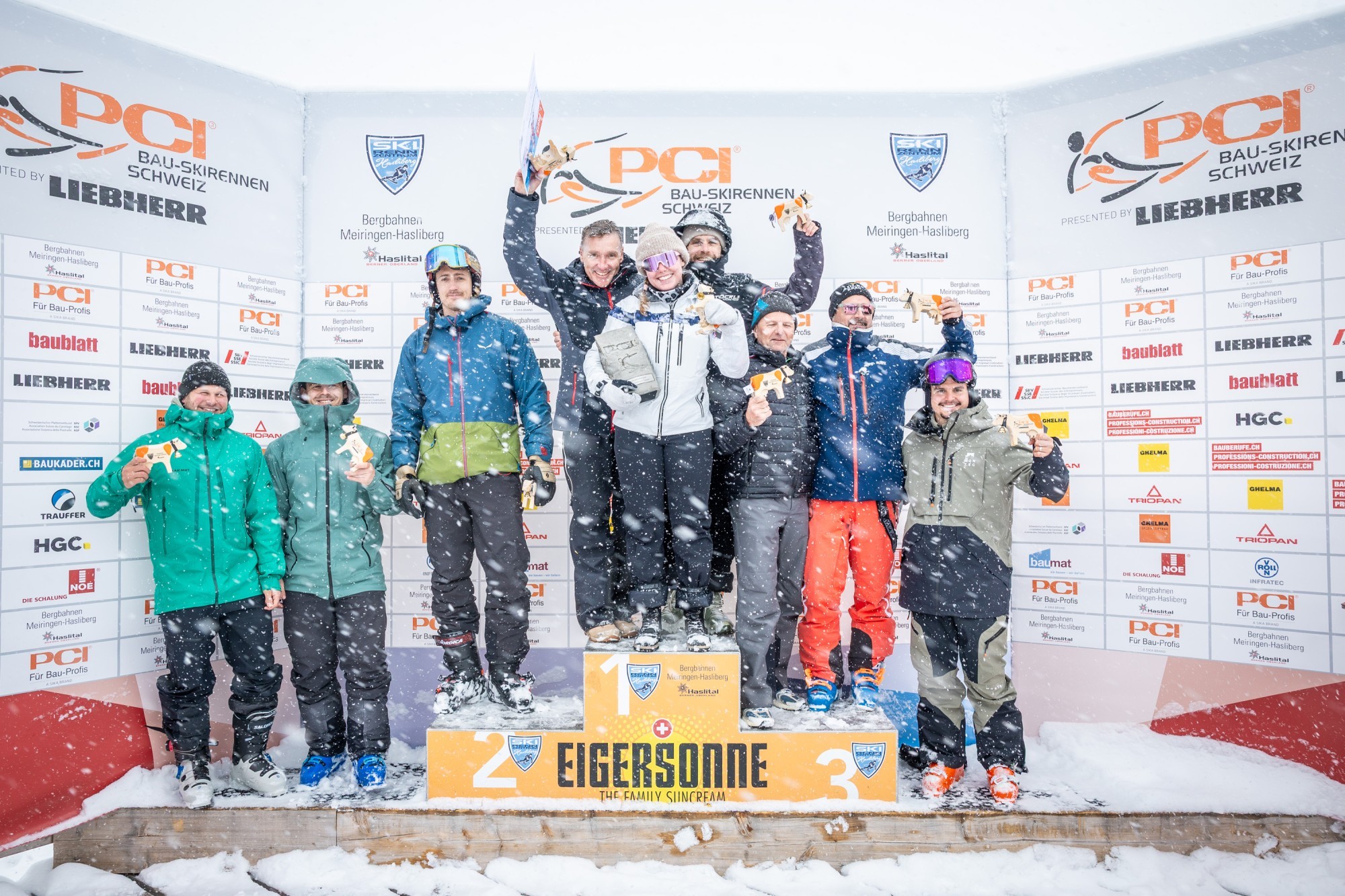 Das Team der Pilag AG bei der Siegerehrung.