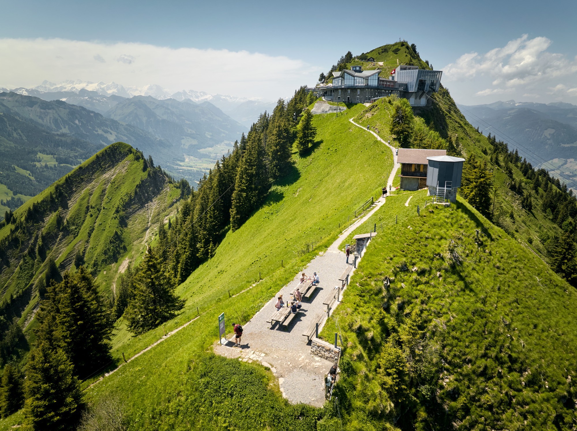 Blick auf die Bergstation der Stanserhorn-Bahn