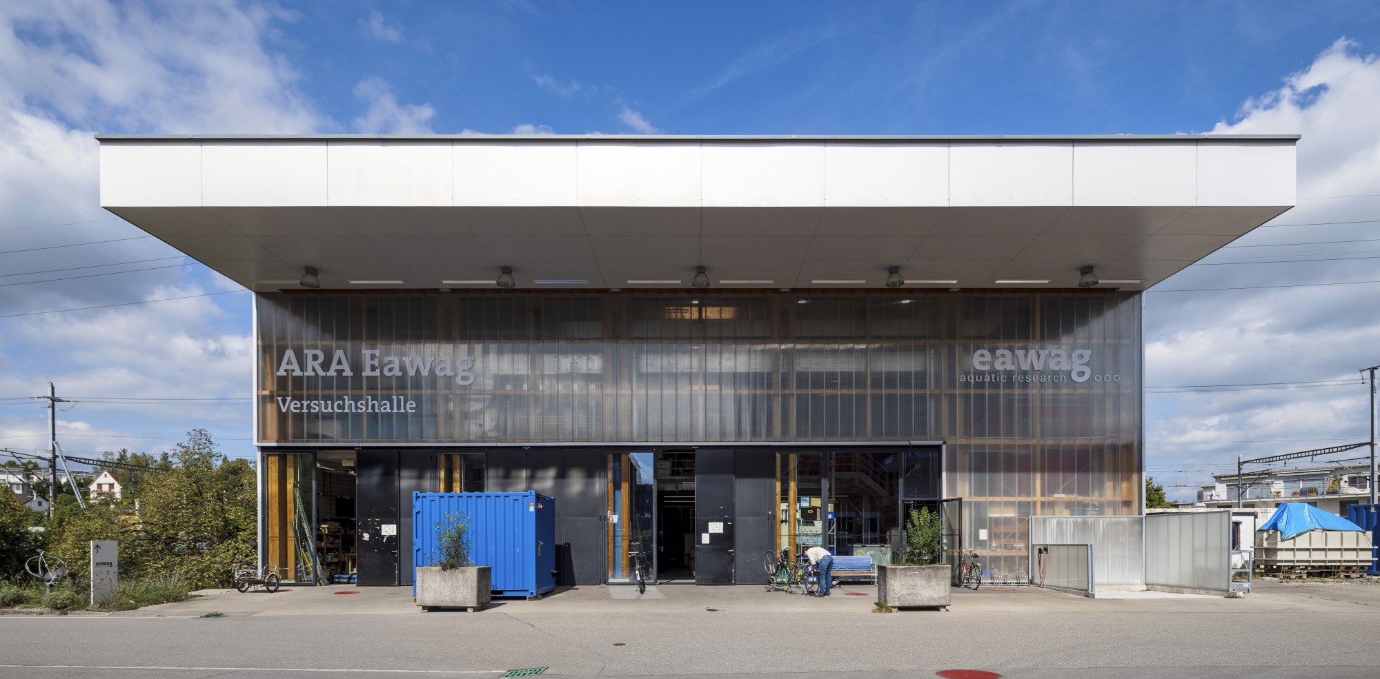 Die Kläranlage auf dem Gelände der Eawag in Dübendorf.