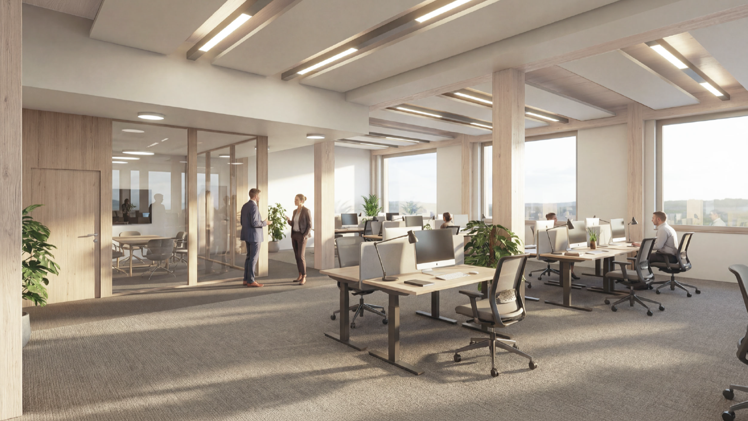 Visualisierung zum General Aviation Terminal am Flughafen Zürich