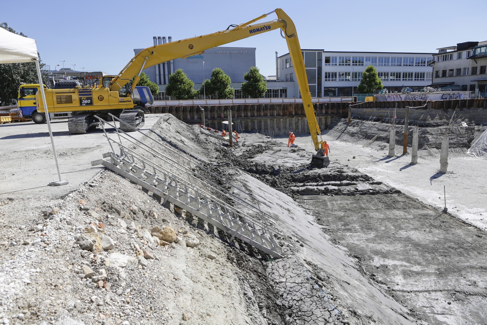 Ausgrabung bei Baustelle des Campus Biel
