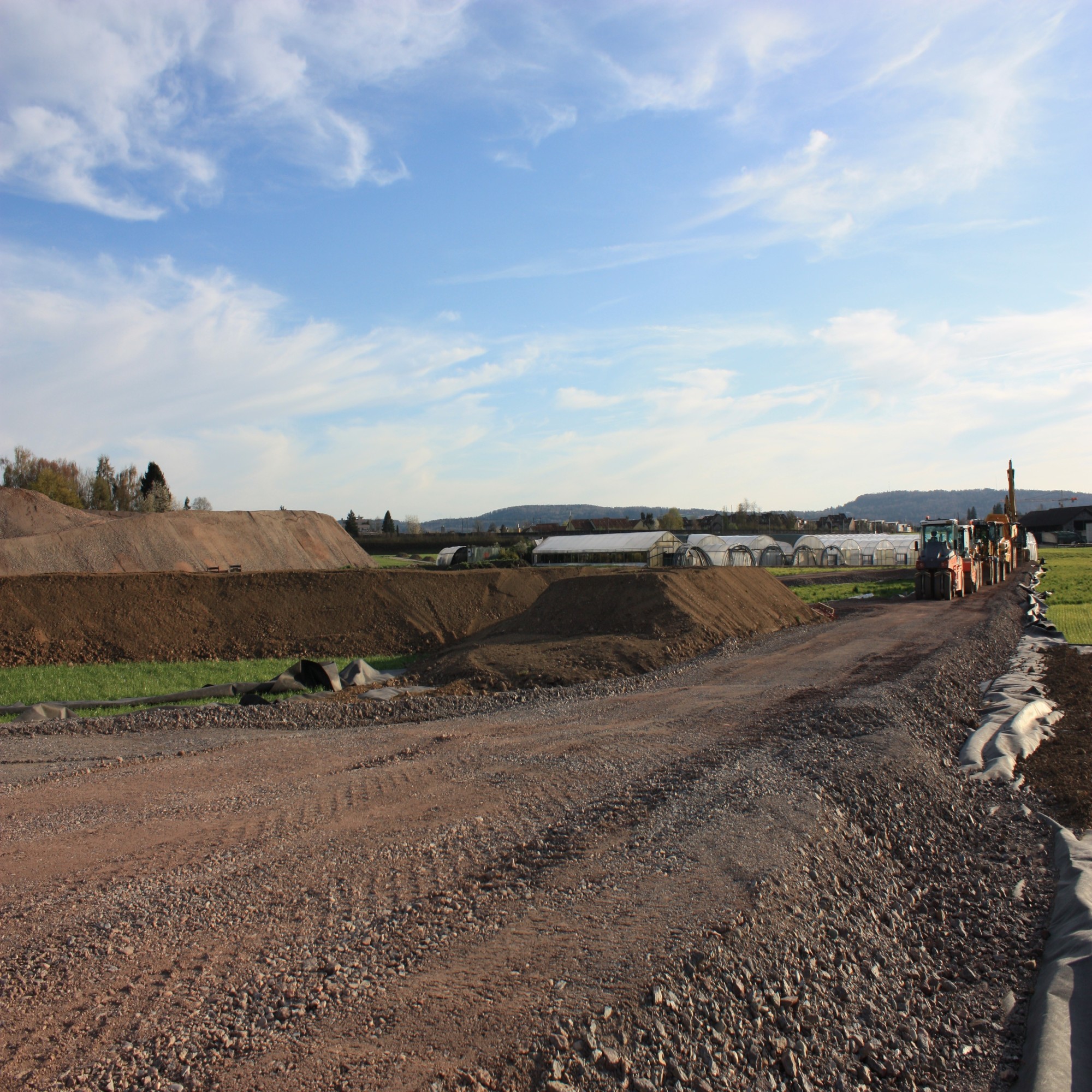 Mehrspur-Baustelle in Dietlikon