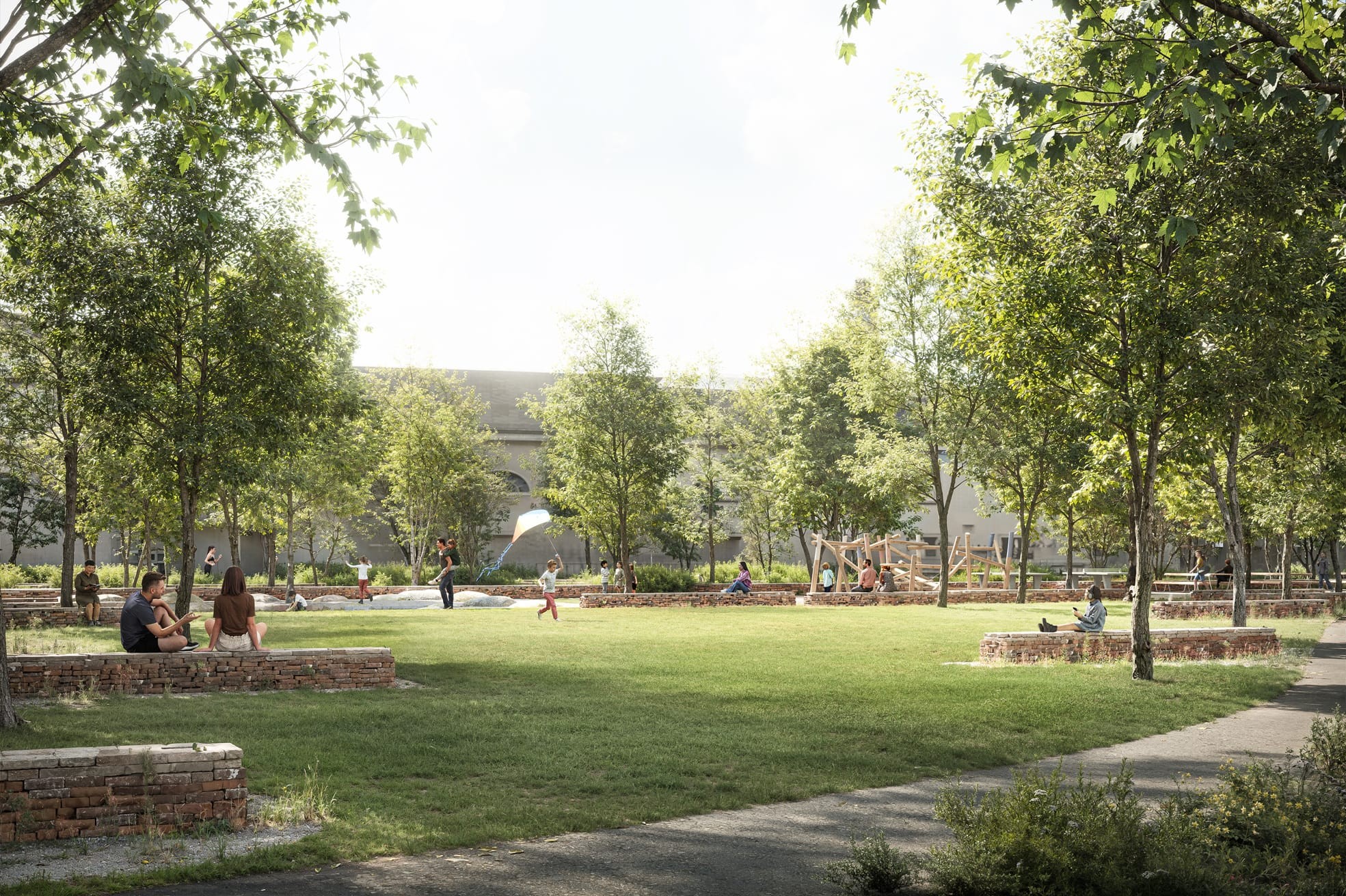 Visualisierung der Katja Wulff-Anlage in Basel