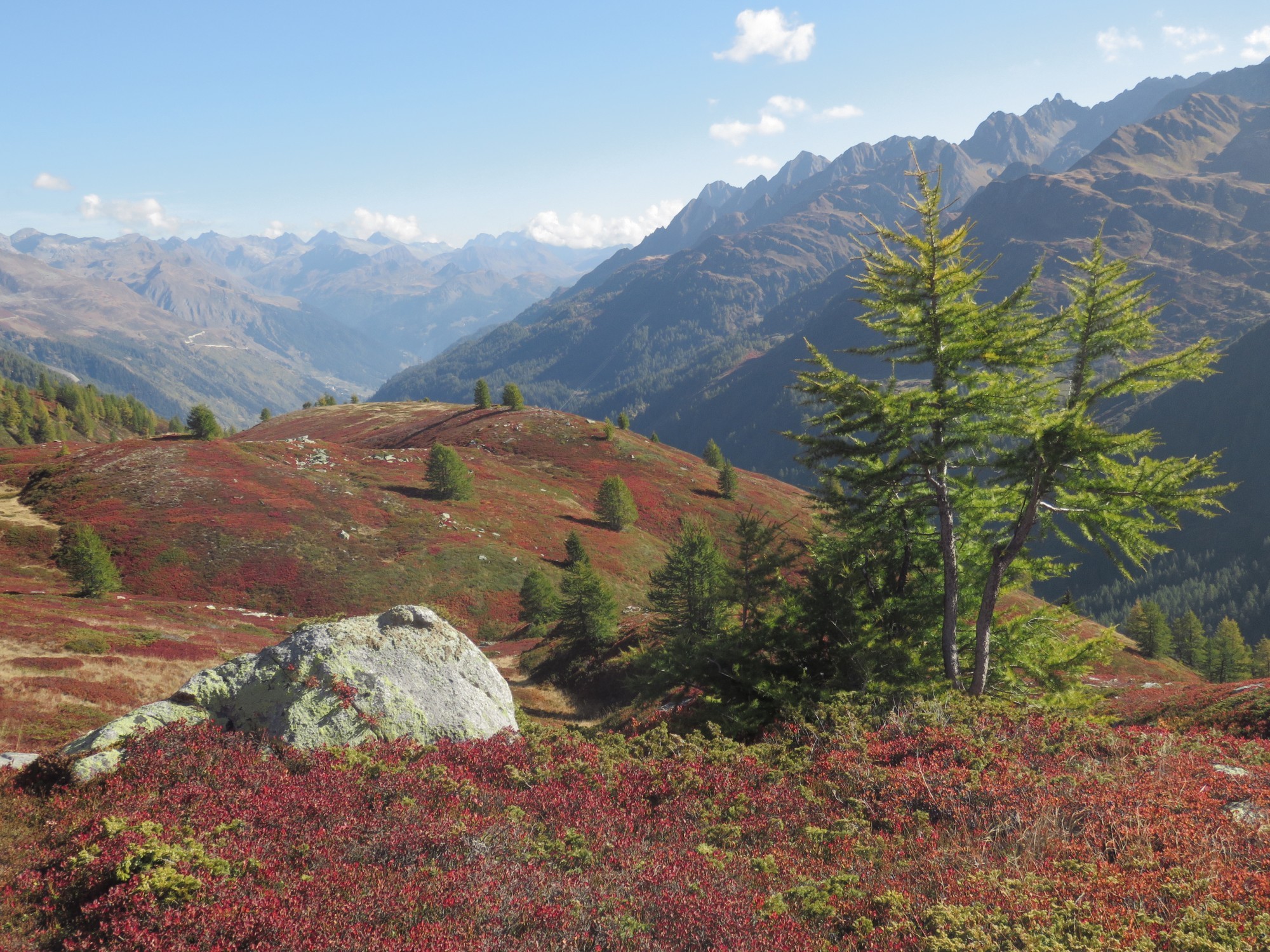 Panorama bei bei Maniò di sopra im Bedretto-Tal.