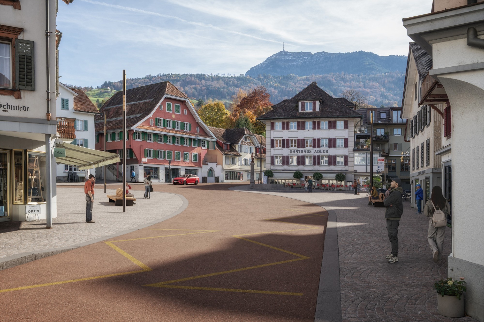 Neugestaltung von Zentrum in Küssnacht Hauptplatz