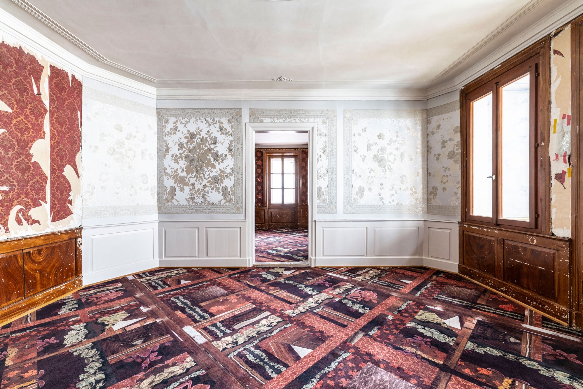 Salon der Weissen Villa in Mulegns