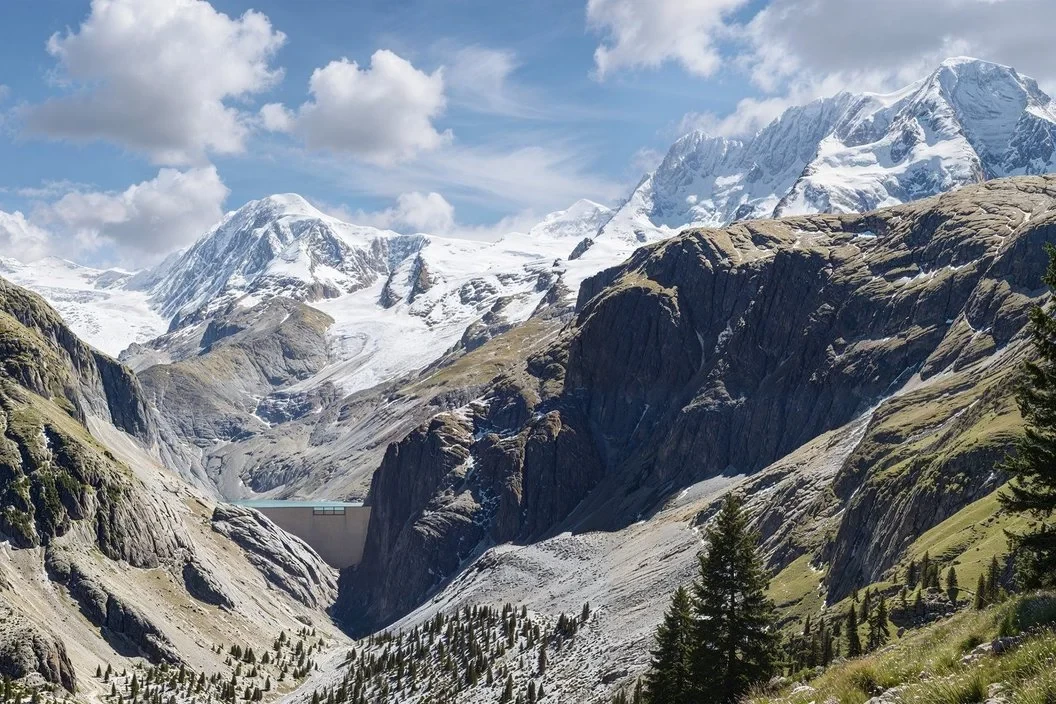 Visualisierung des Gornerli-Projekts oberhalb von Zermatt