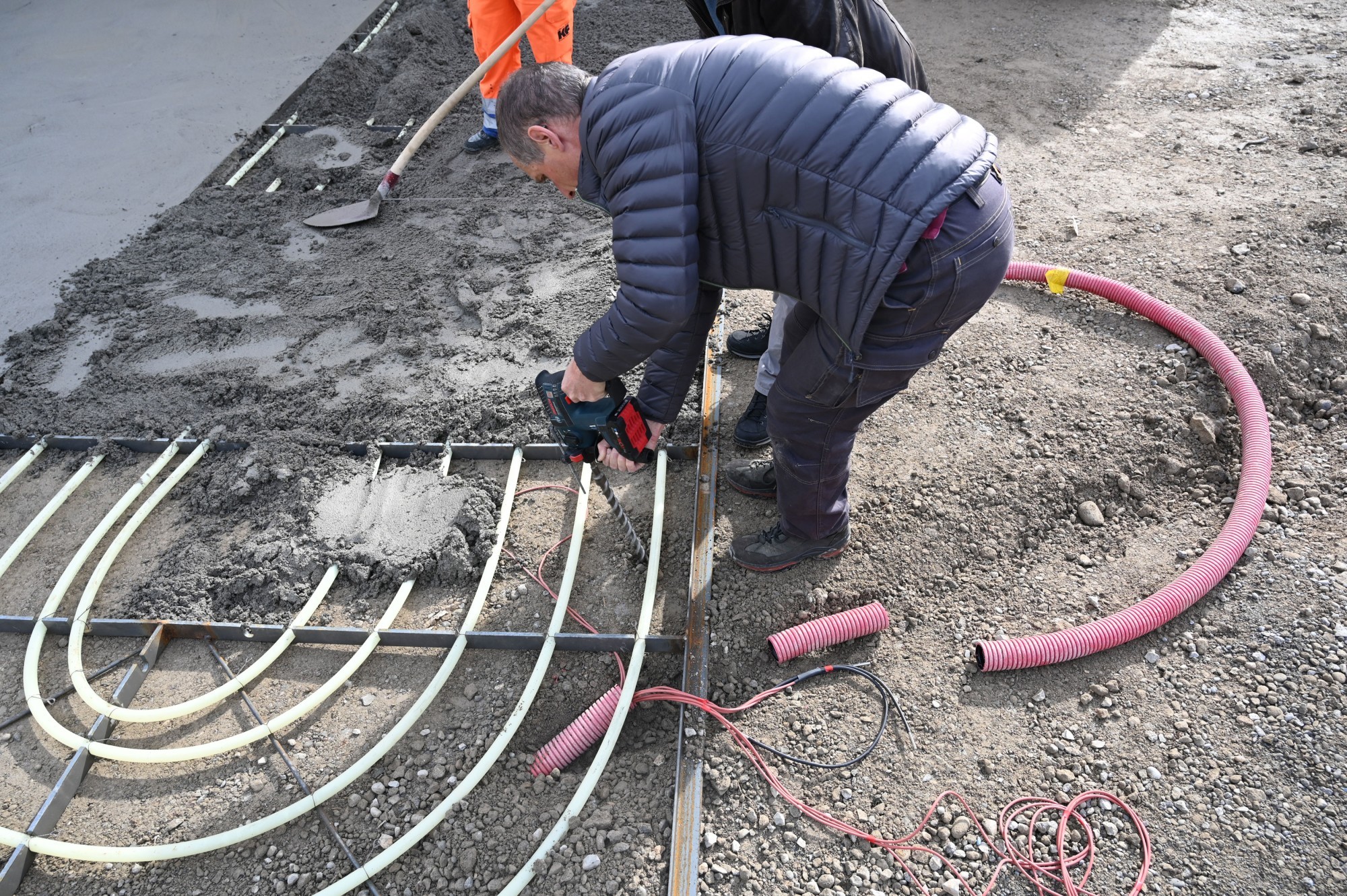 Einbau von Kollektormodulen