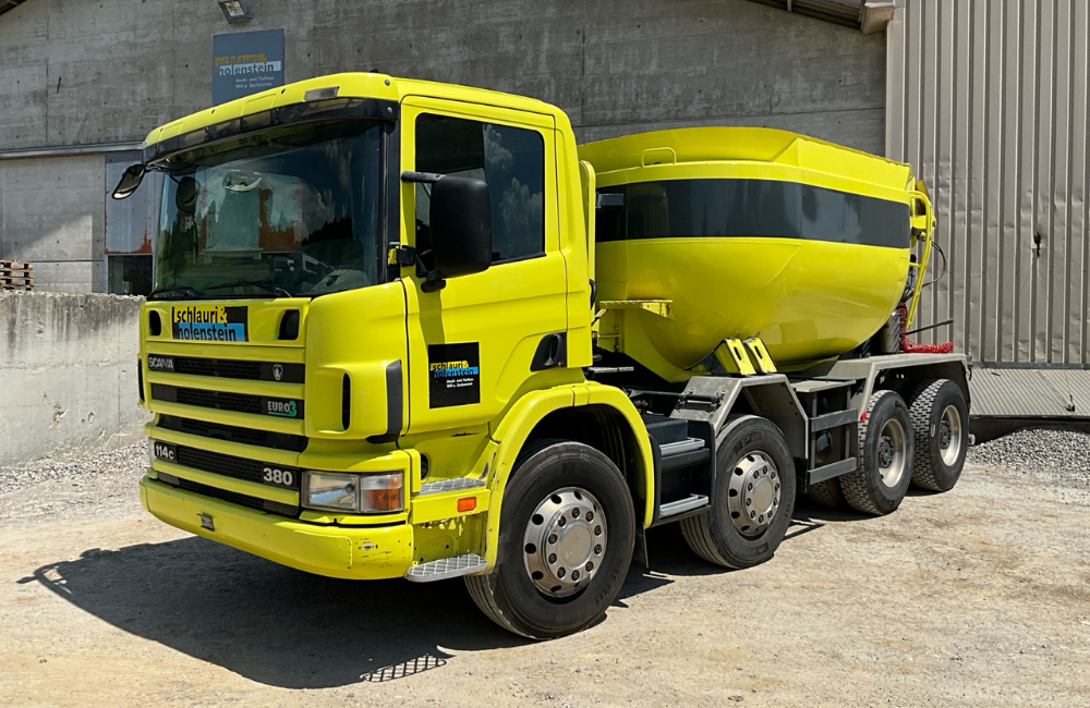 2000 Scania P114CB 8x4 HZ concrete mixer truck
