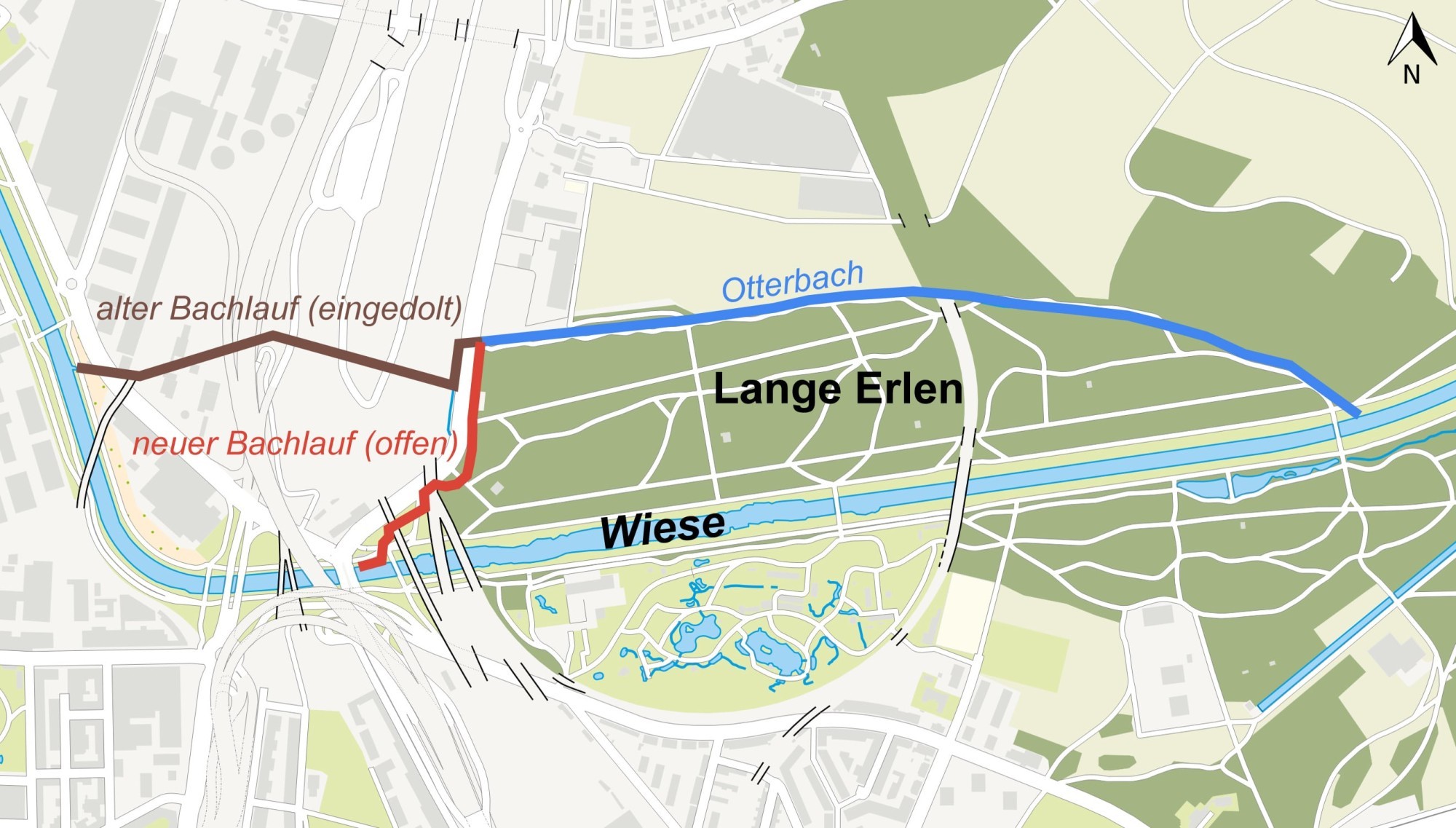 Karte der Otterbach-Umlegung