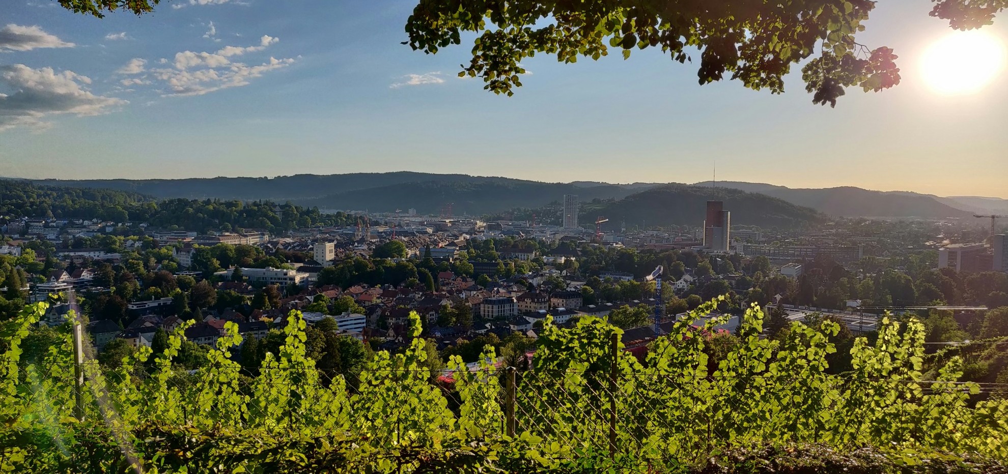 Sonne über Winterthur
