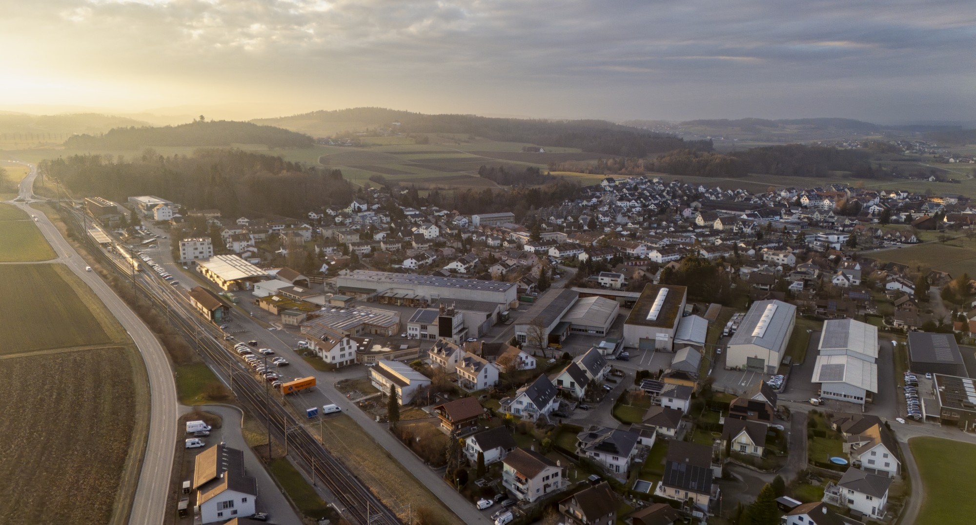 Rickenbach im Kanton Zürich, an der Grenze zum Thurgau