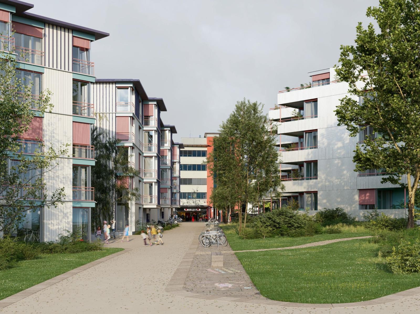 Visualisierung Wohnüberbauung Sälistrasse in Olten