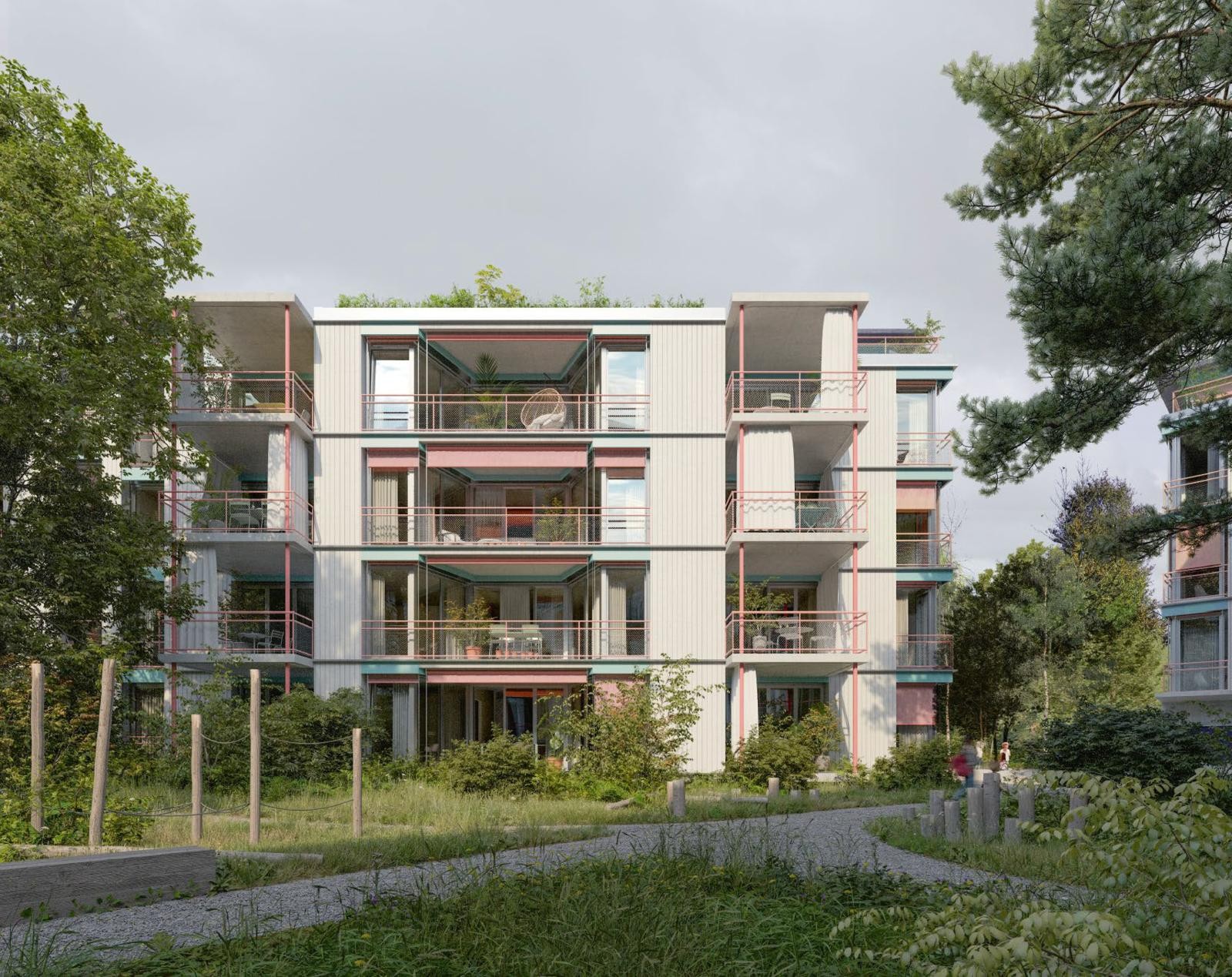 Visualisierung Wohnüberbauung Sälistrasse in Olten