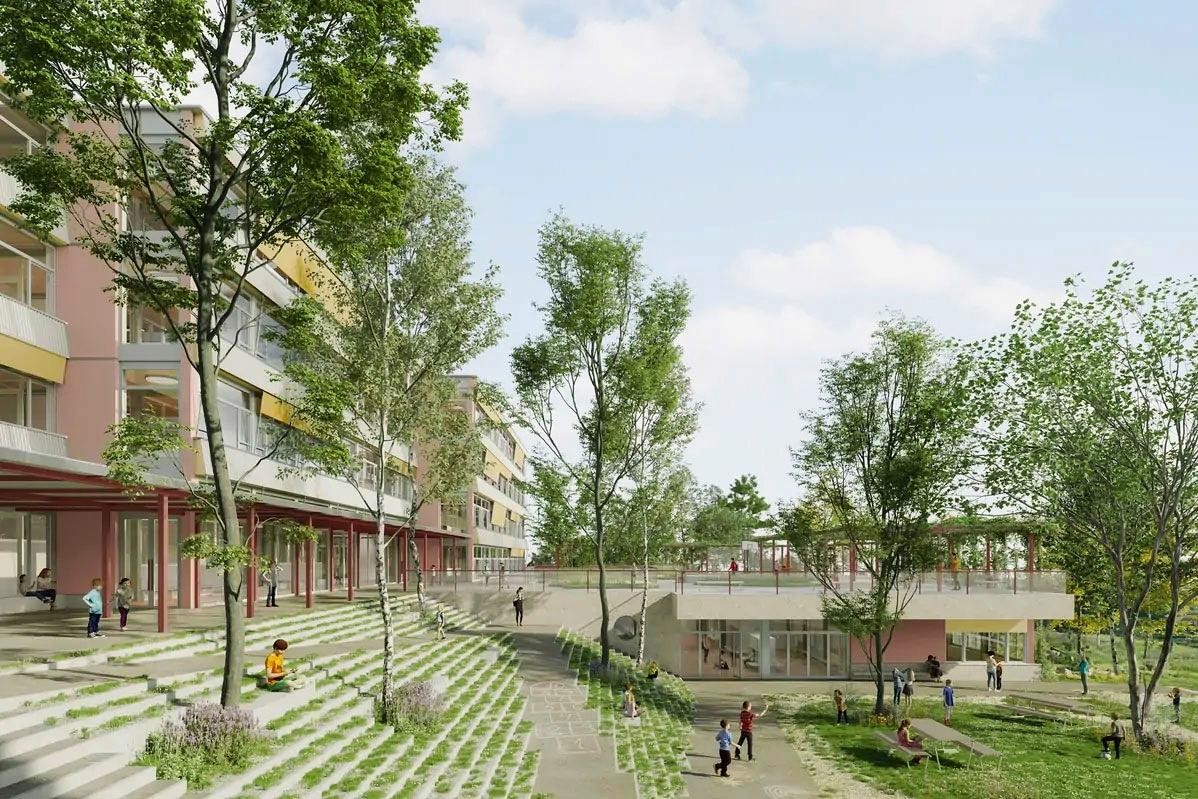 Neubau Schule Wolfacker in Düdingen