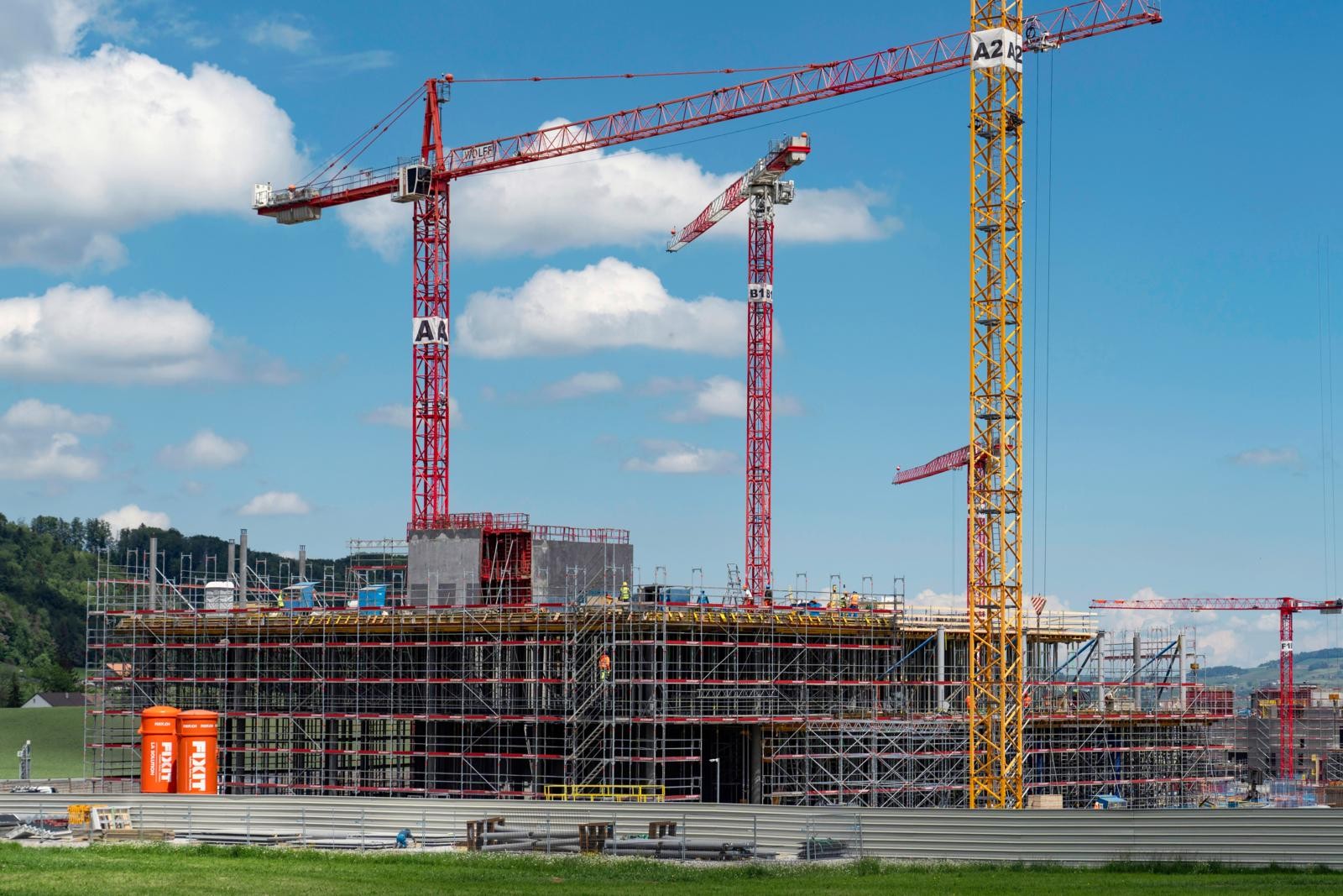 Bau der neuen Rolex-Manufaktur in Bulle FR