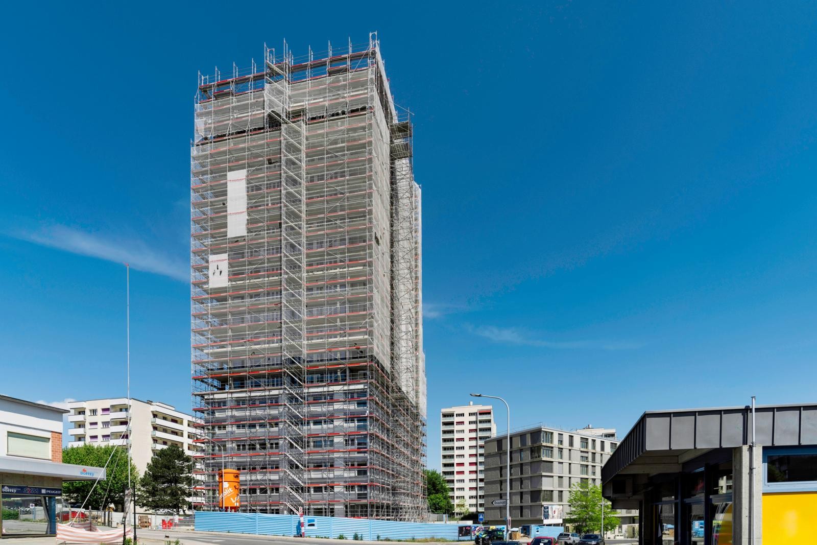 Bau des Invictus Tower in Freiburg