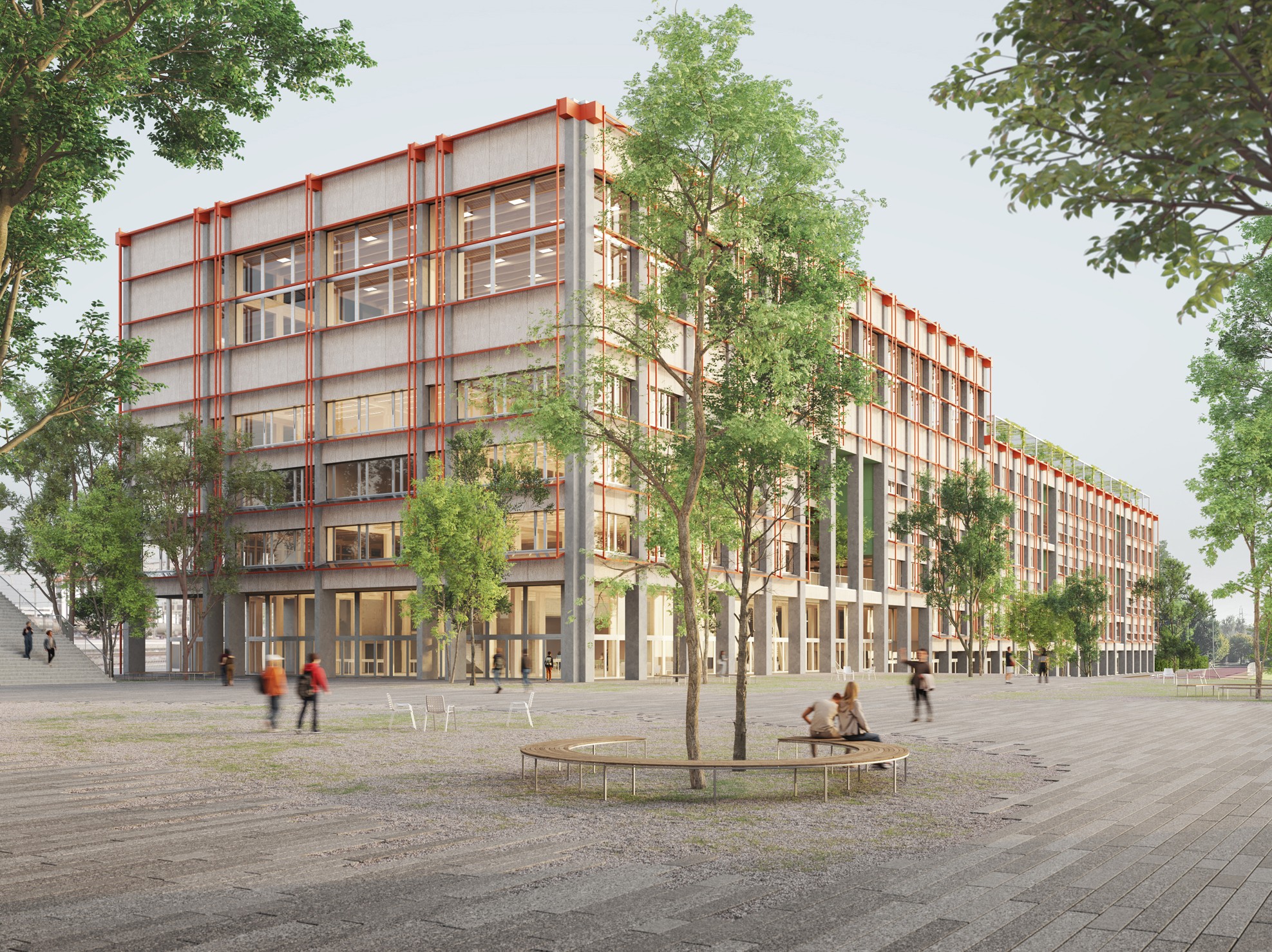 Visualisierung Neubau Kantonsschule Rotkreuz