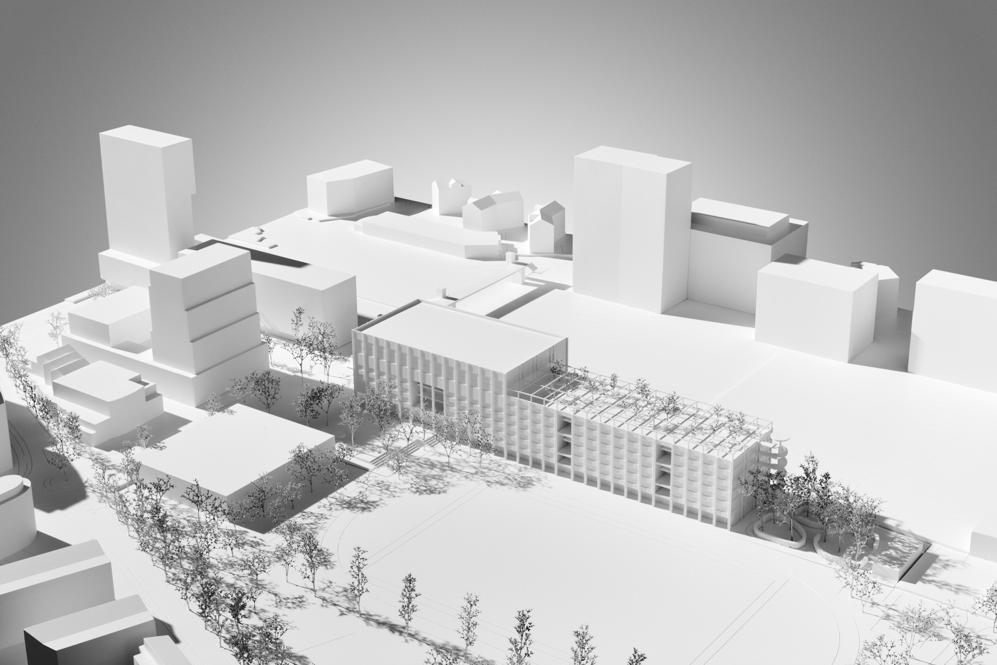 Modellbild Neubau Kantonsschule Rotkreuz