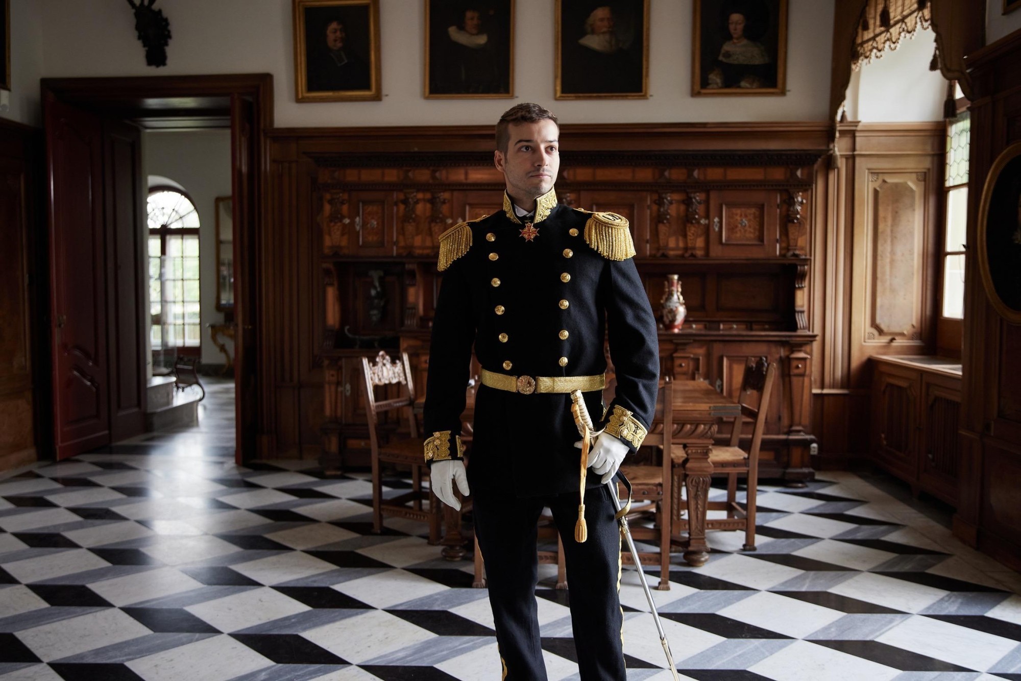 Jonas Lauwiner in seiner Paradeuniform